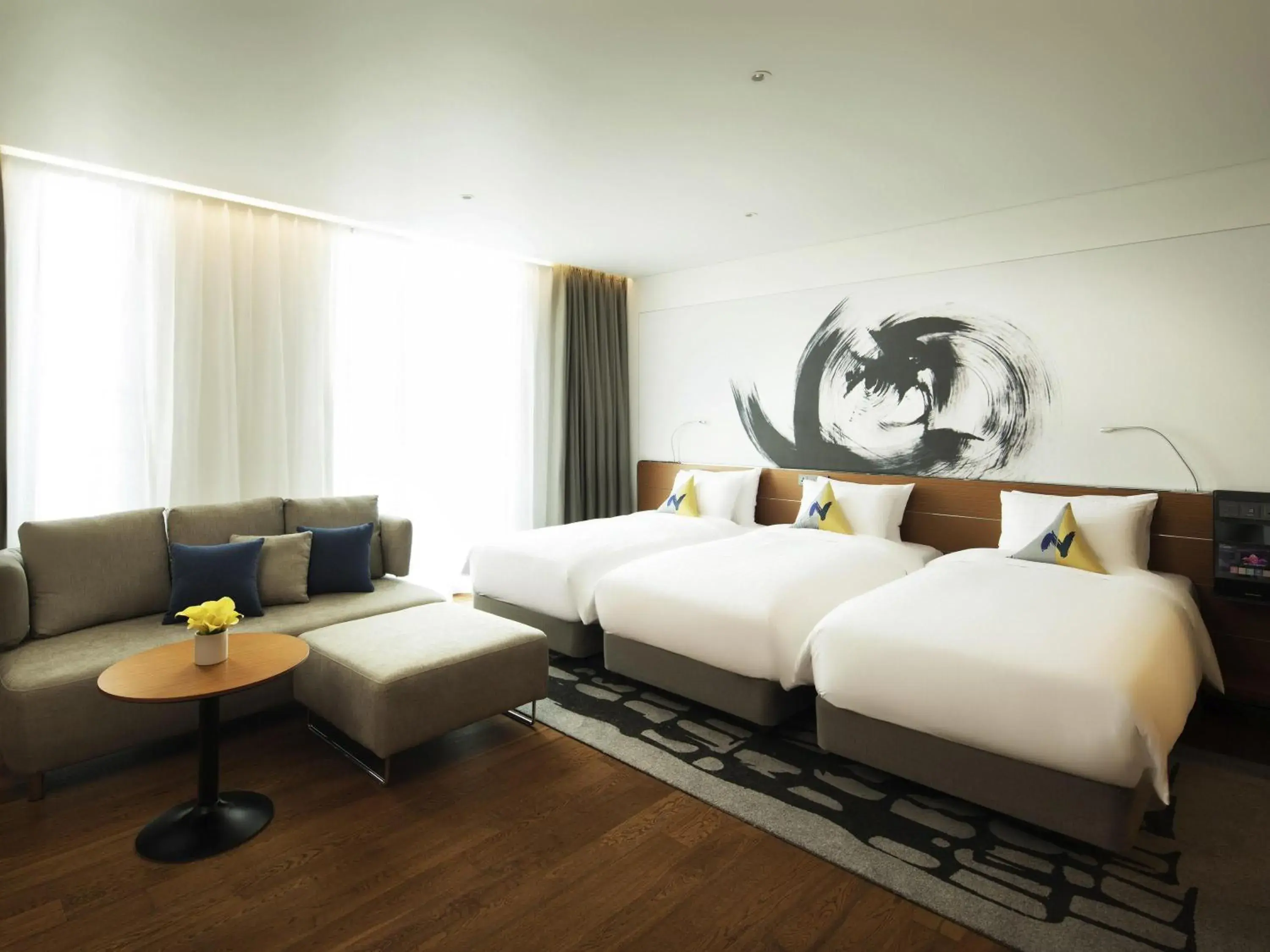 Residence Deluxe Room with Three Single Beds (3 Adults) in Novotel Ambassador Seoul Dongdaemun Hotels & Residences Residence Deluxe Room with Three Single Beds (3 Adults) in Novotel Ambassador Seoul Dongdaemun Hotels & Residences