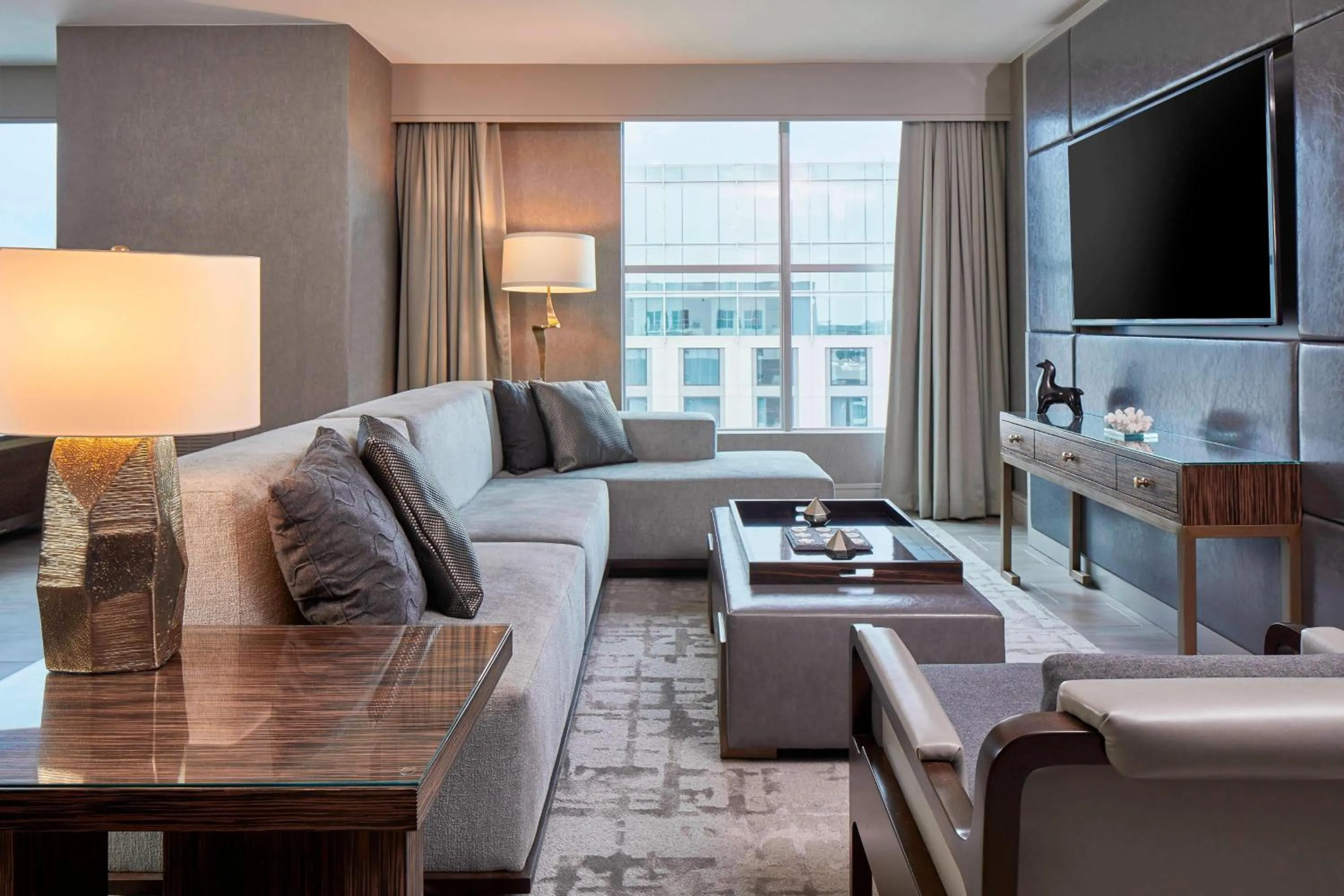 Living room in AC Hotel Nashville Downtown