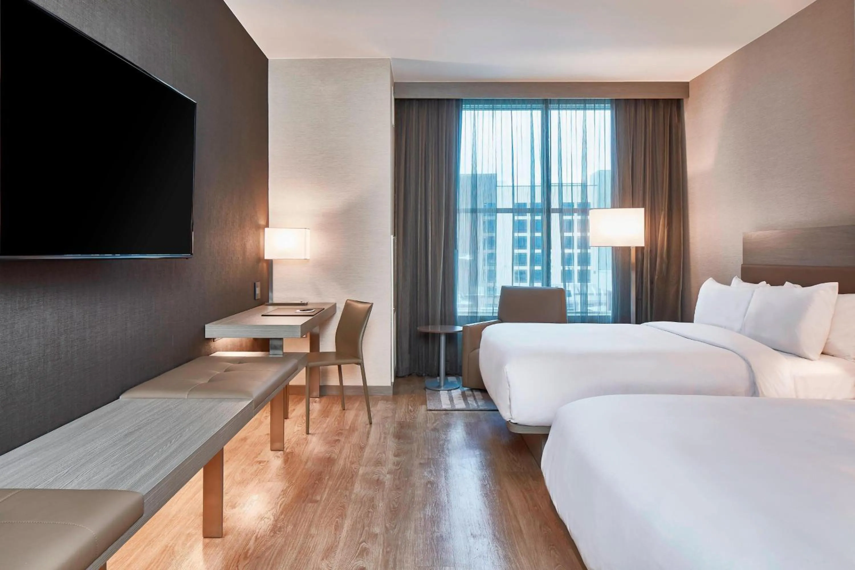 Photo of the whole room, Bed in AC Hotel Nashville Downtown