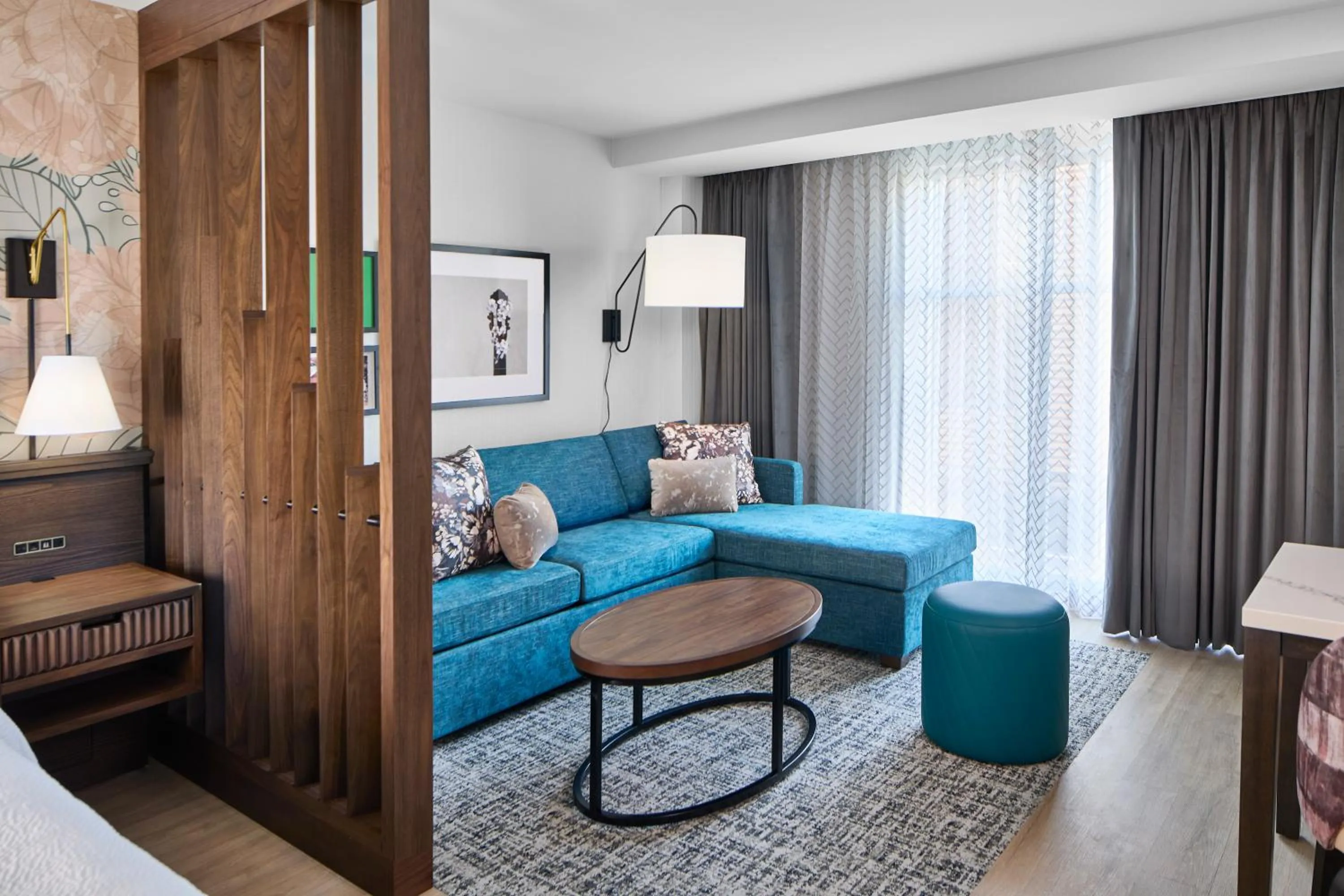 Living room, Bed in Residence Inn by Marriott Nashville Downtown/Convention Center