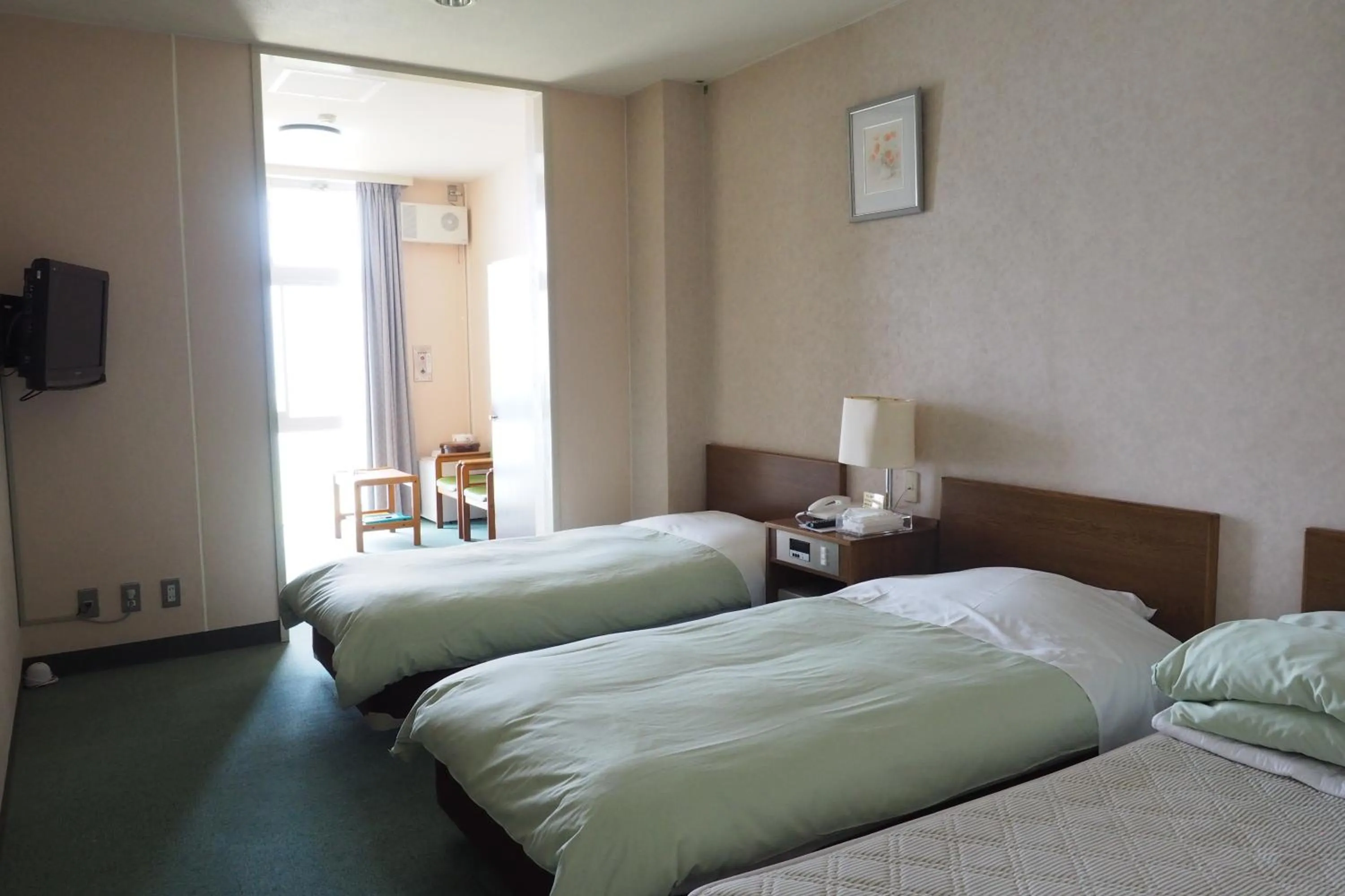 Photo of the whole room, Bed in Kokuminshukusha Shodoshima