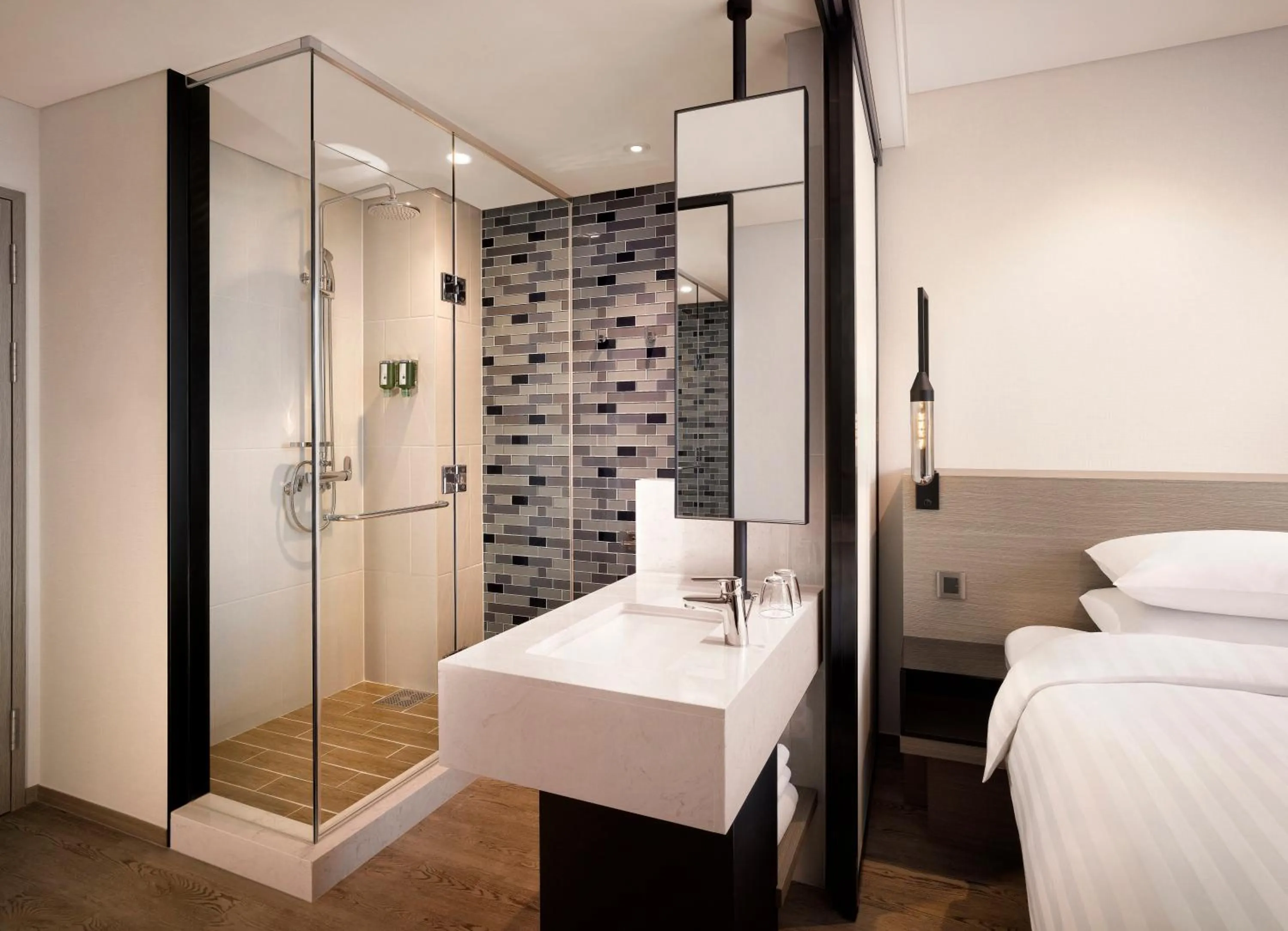 Toilet, Bed in Fairfield by Marriott Seoul