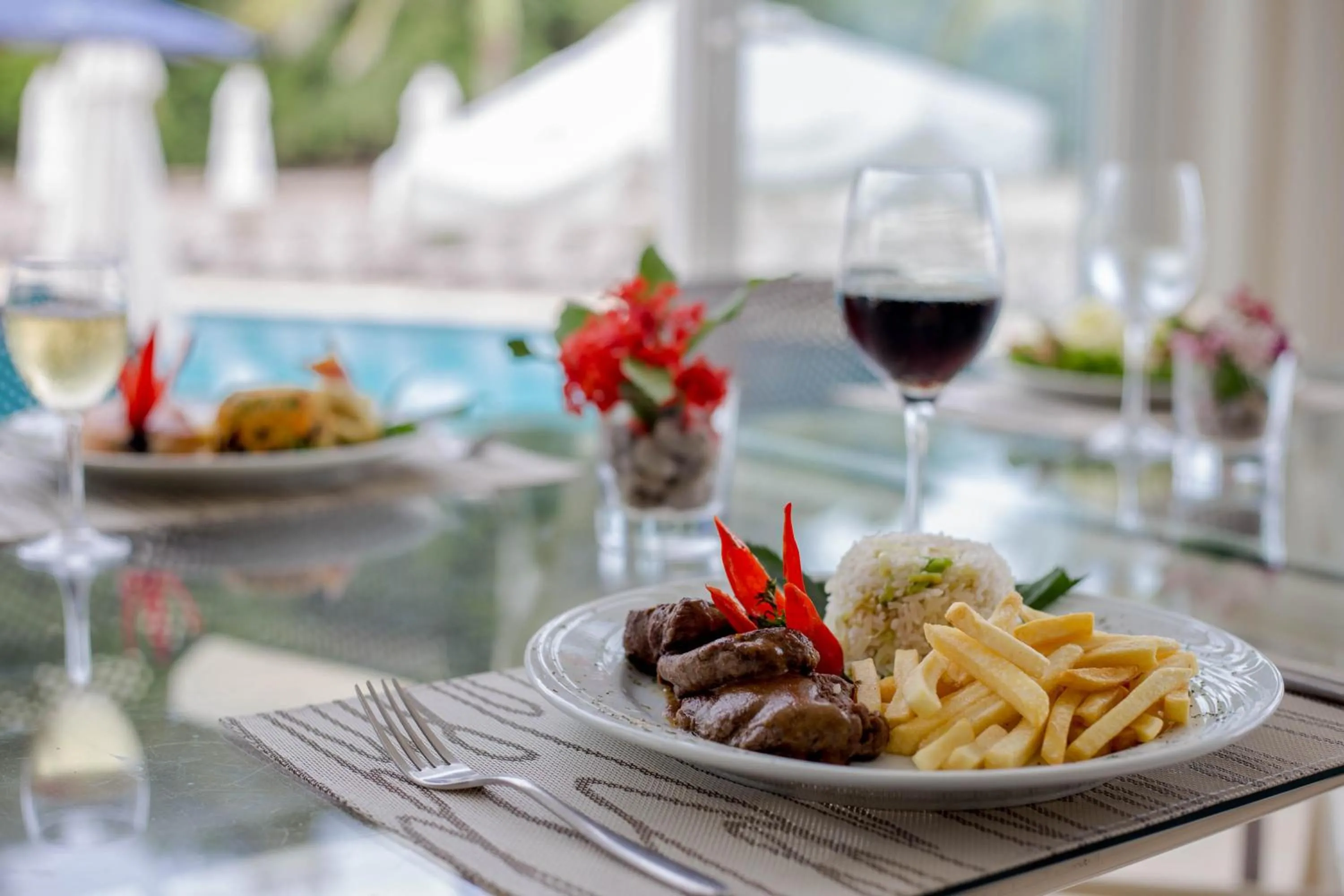 Lunch in Beach Hotel Juquehy