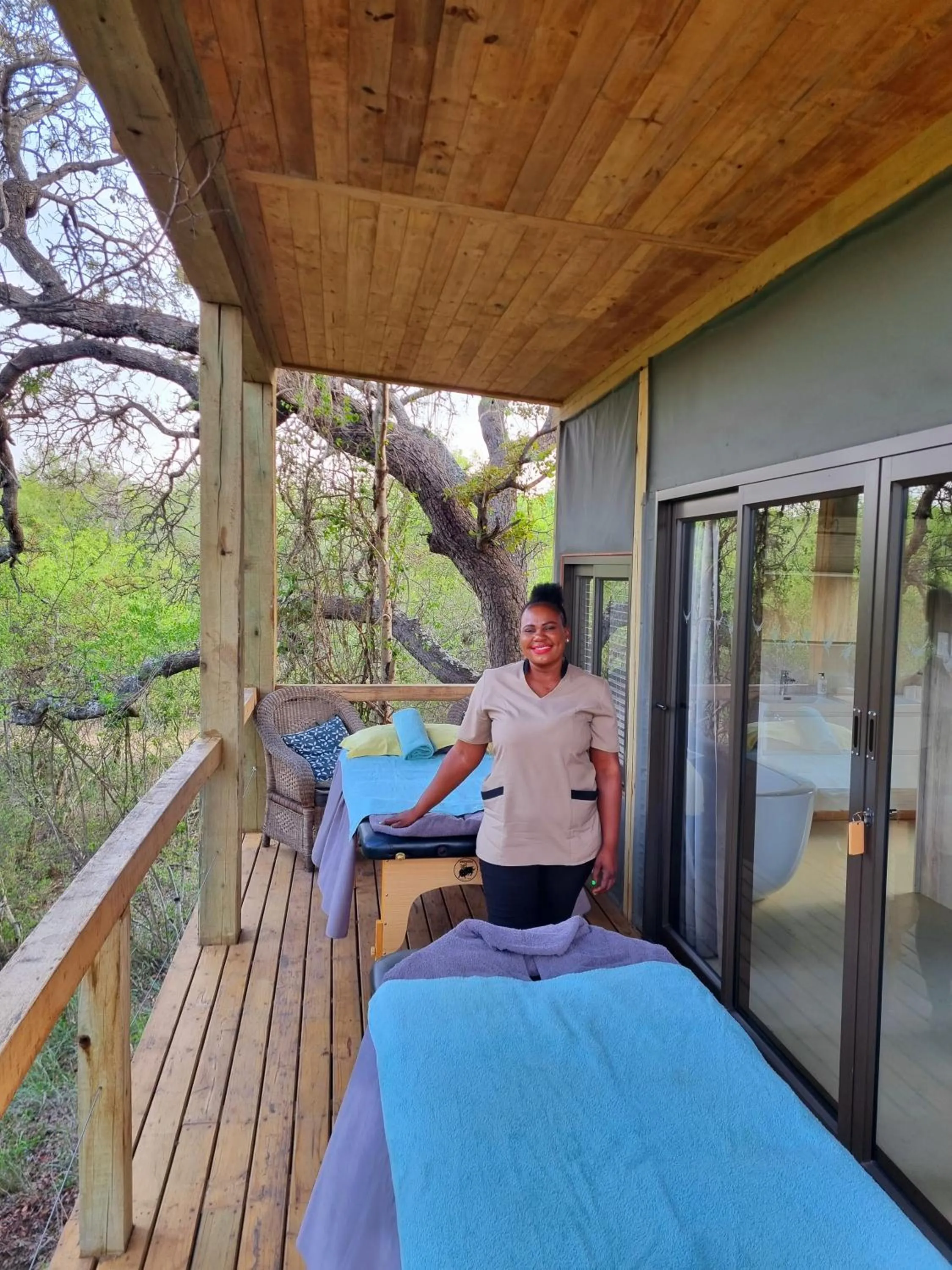 Massage in Kingfisher Creek Safari Lodge