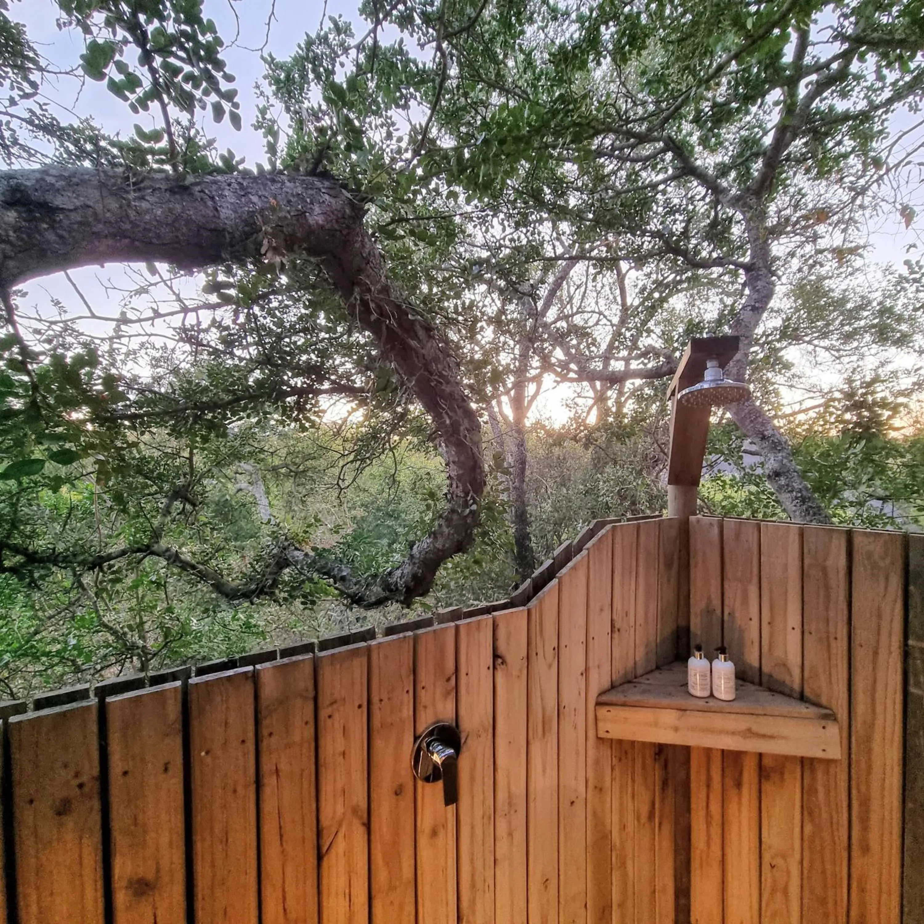 Shower in Kingfisher Creek Safari Lodge