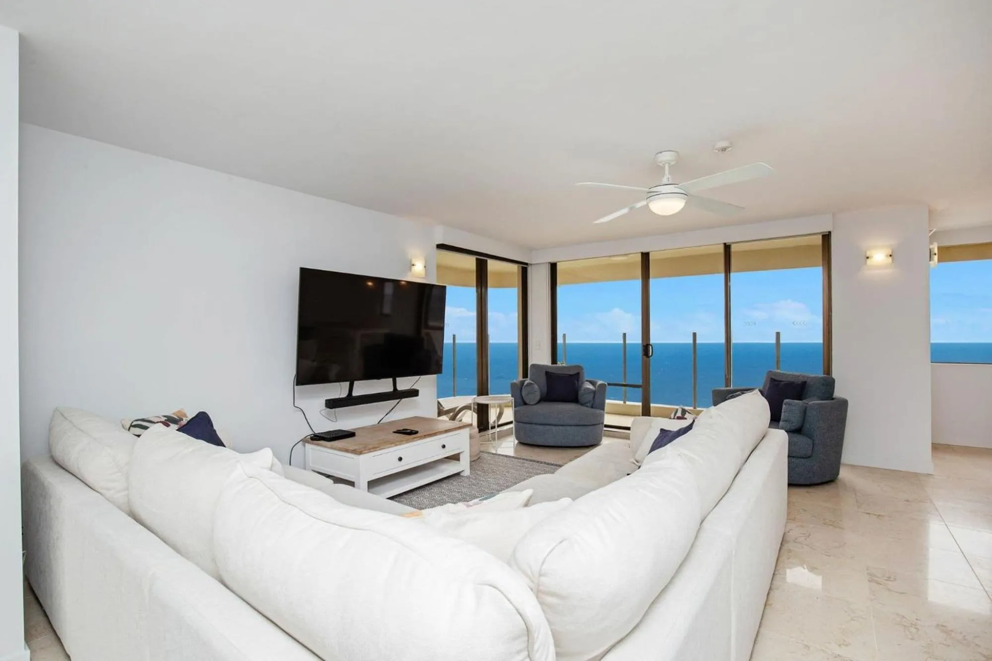 Living room in Dorchester On The Beach