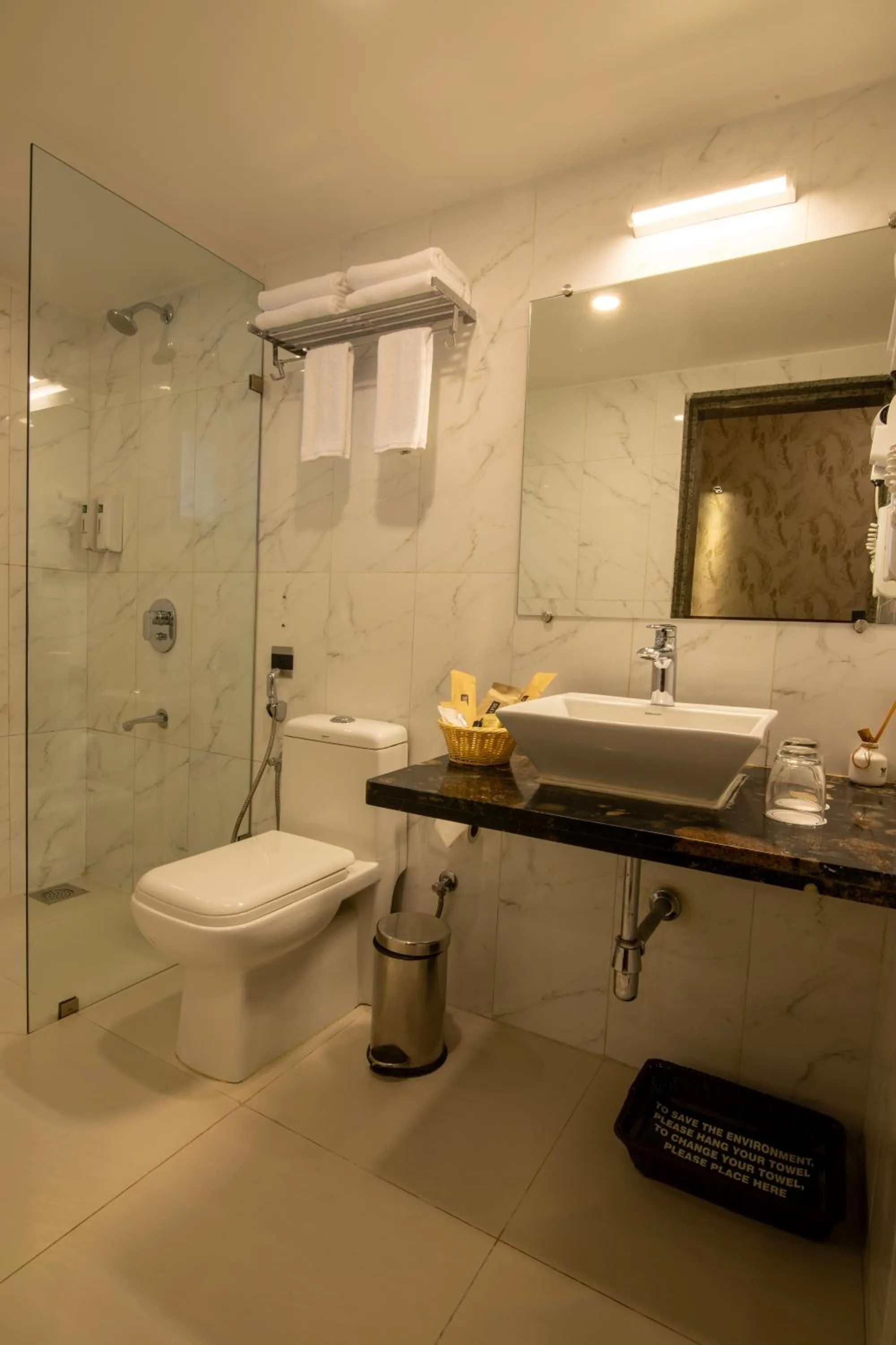 Bathroom in Clarion Hotel Ocean Palms Goa