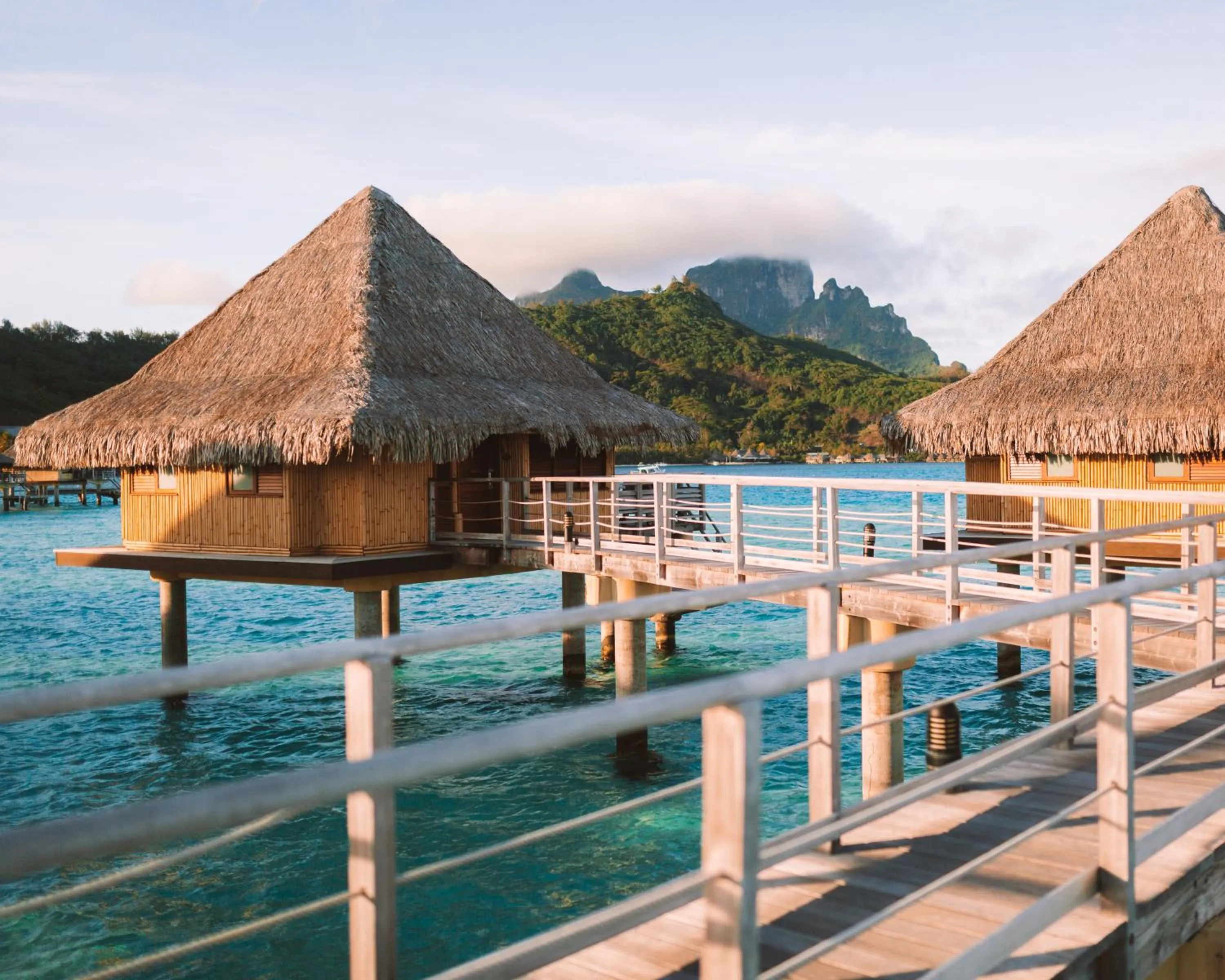 Property building in InterContinental Bora Bora Le Moana Resort by IHG