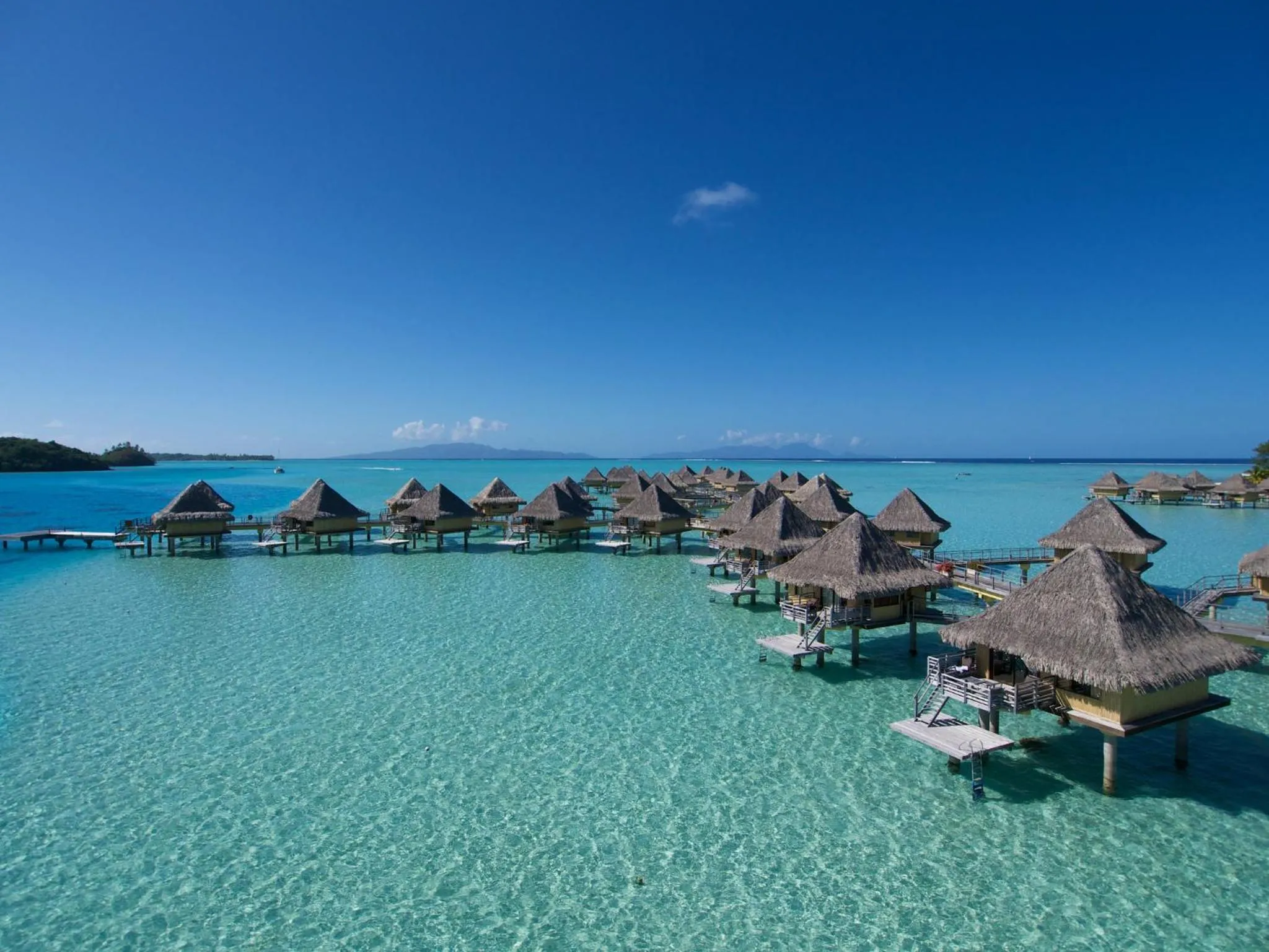 Property building in InterContinental Bora Bora Le Moana Resort by IHG