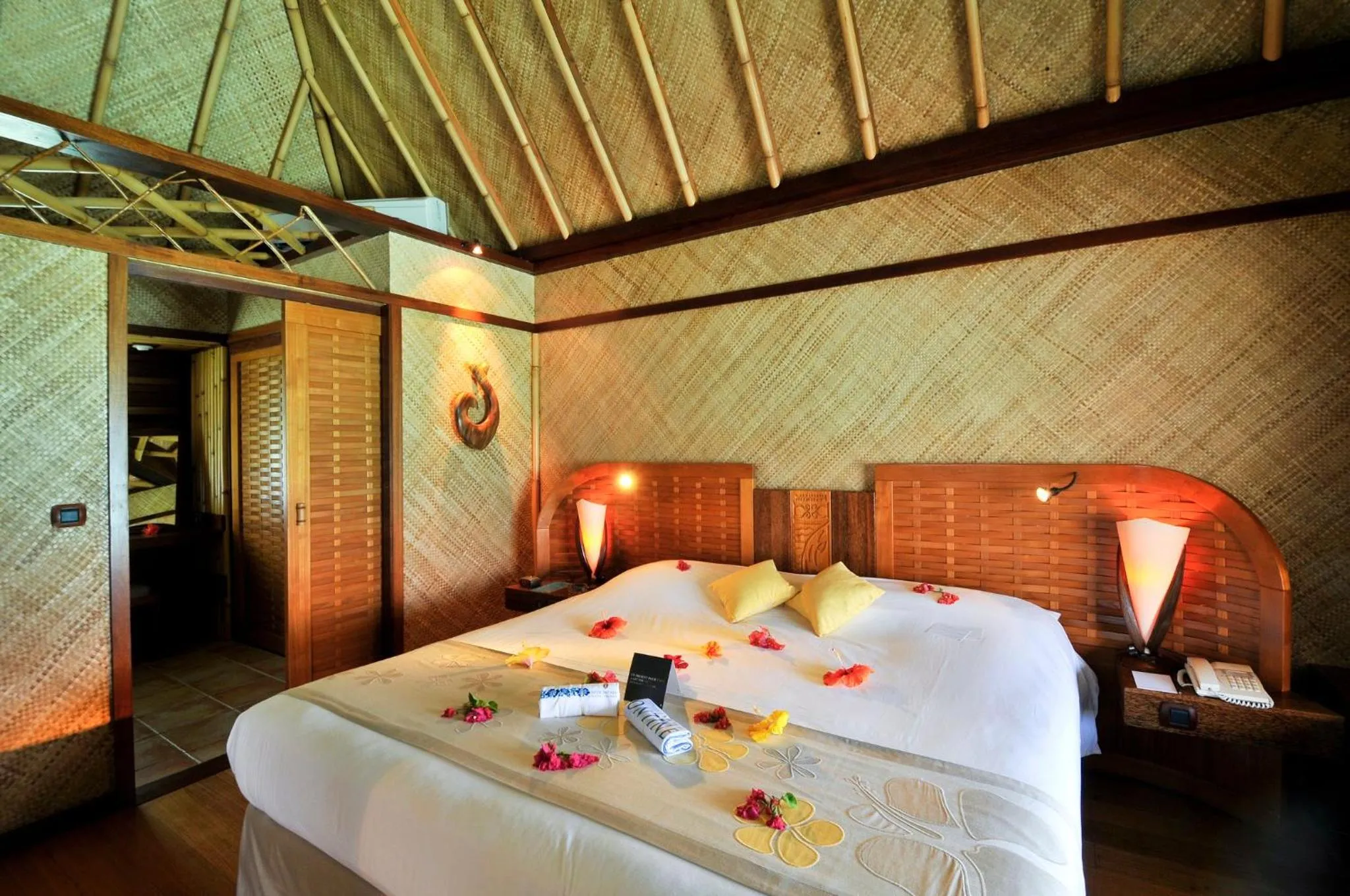 Bedroom, Bed in InterContinental Bora Bora Le Moana Resort by IHG