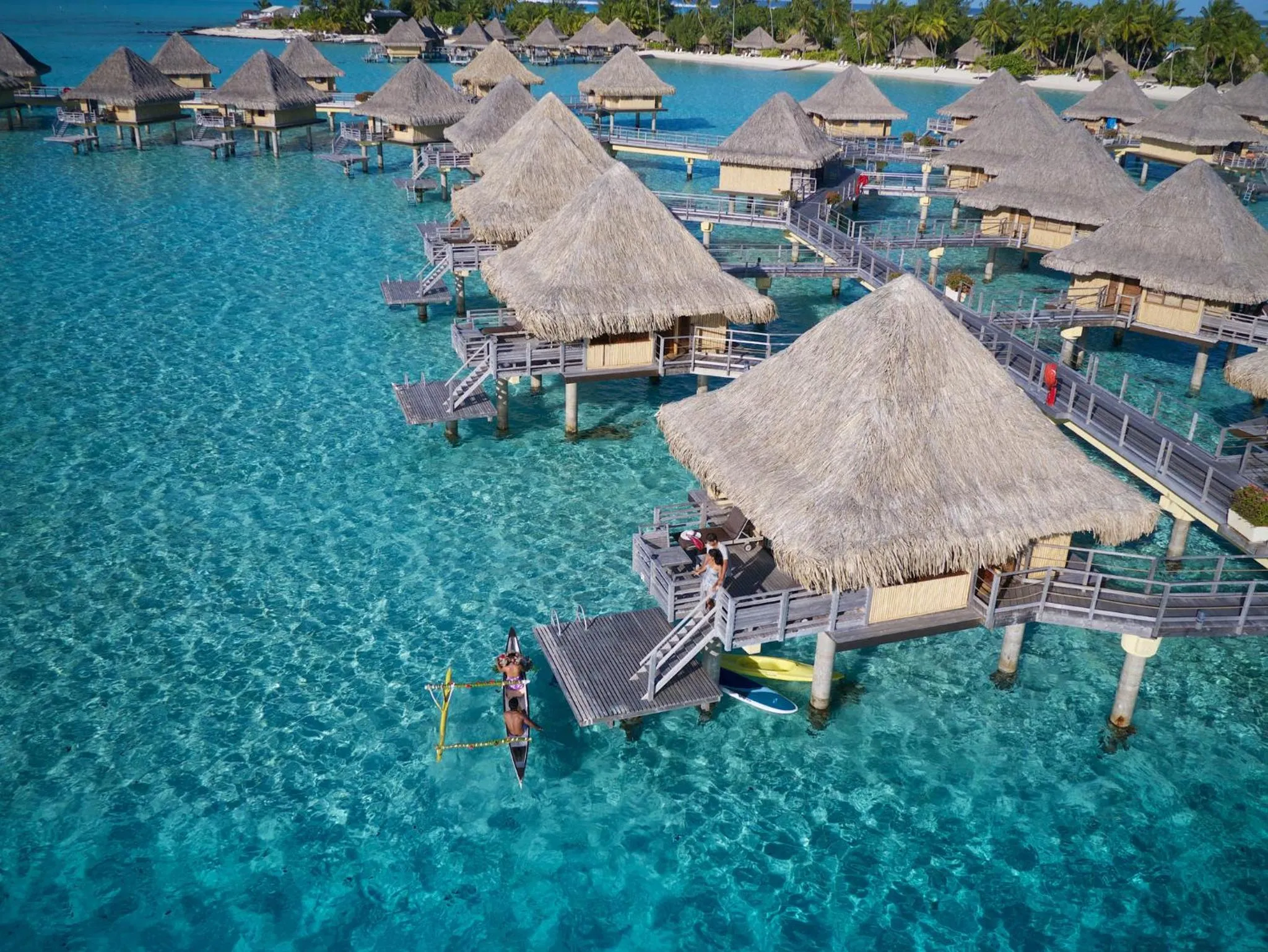 Property building in InterContinental Bora Bora Le Moana Resort by IHG