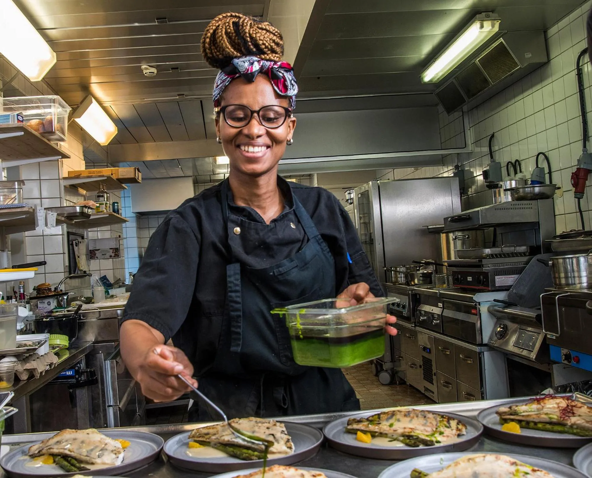 Kitchen or kitchenette in Waterside Mariestad
