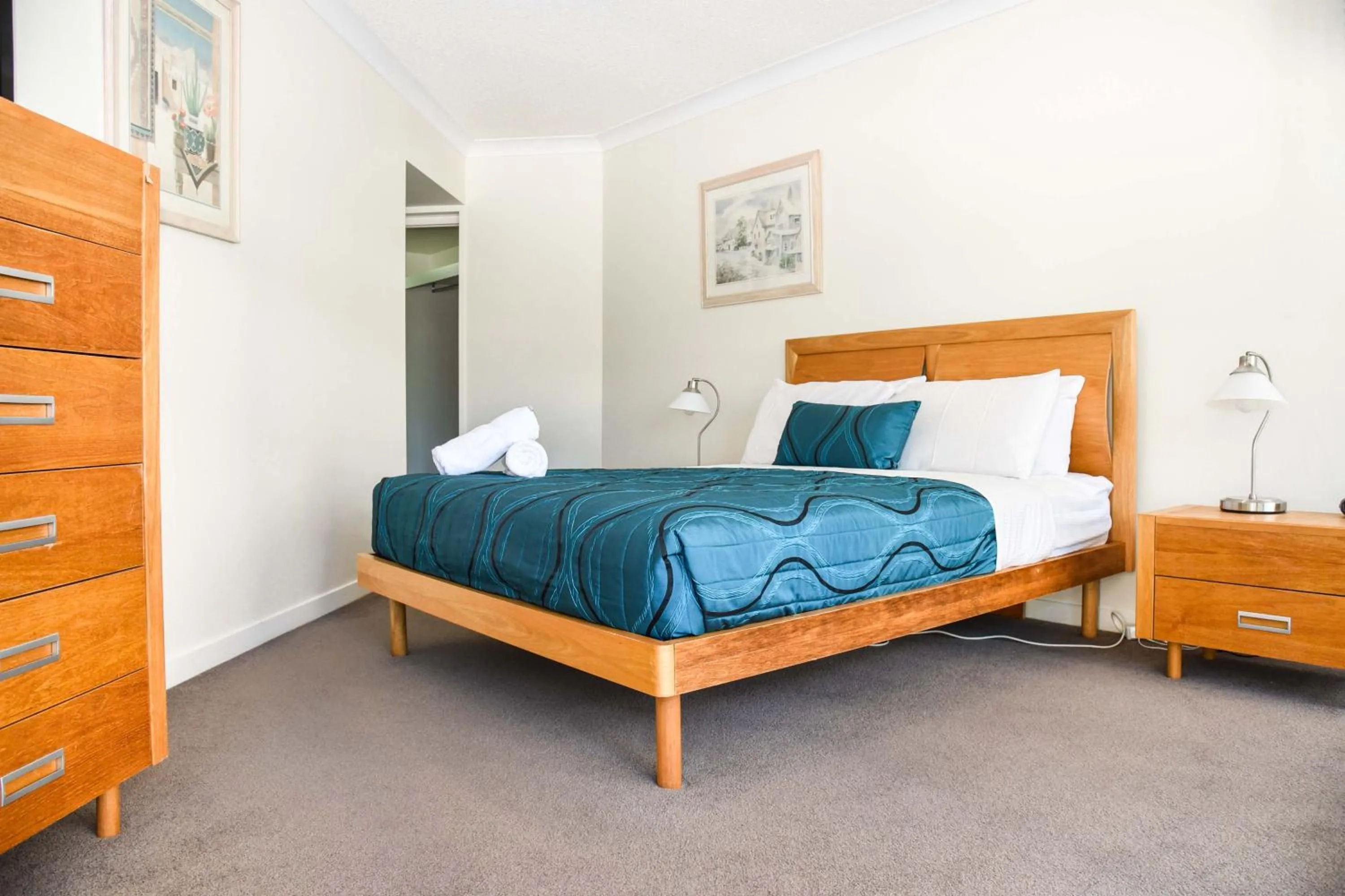 Bed in Founda Gardens Apartments