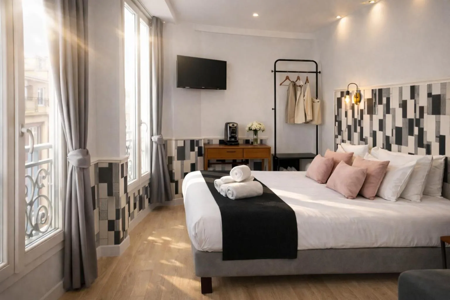 Bedroom, Bed in Hôtel Tilde