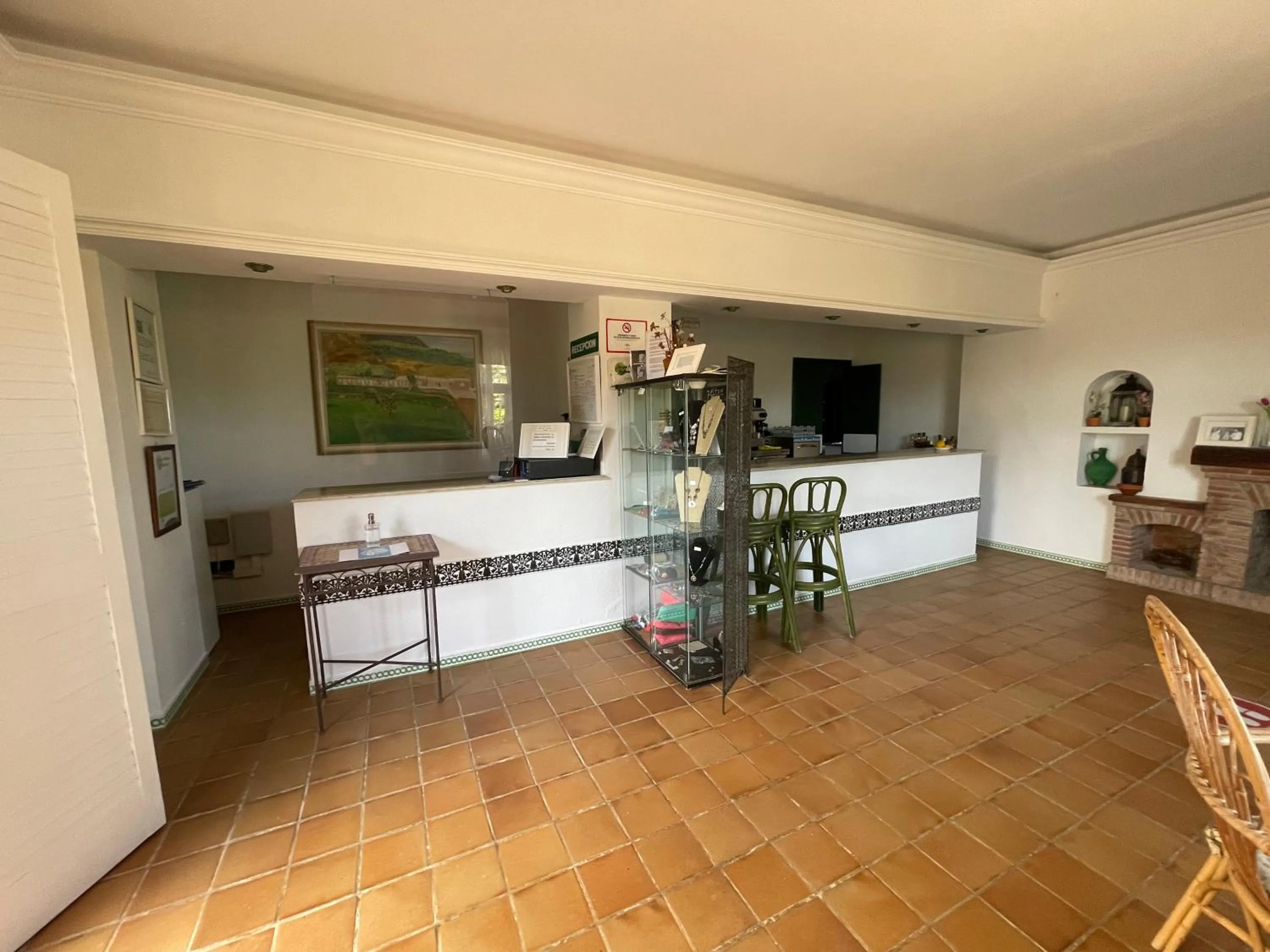 Lobby or reception in Hotel La Peña