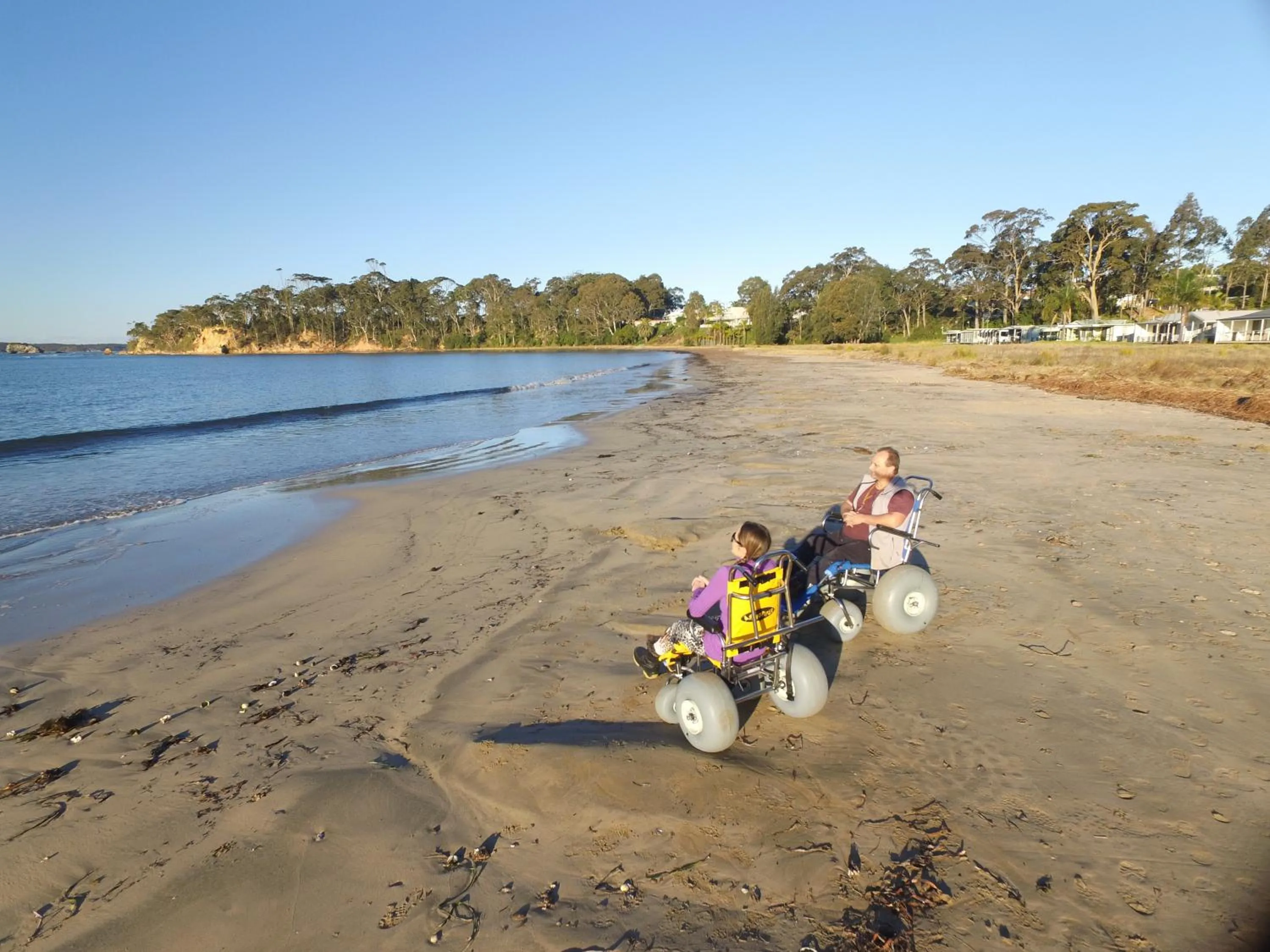 Beach in Clyde View Holiday Park