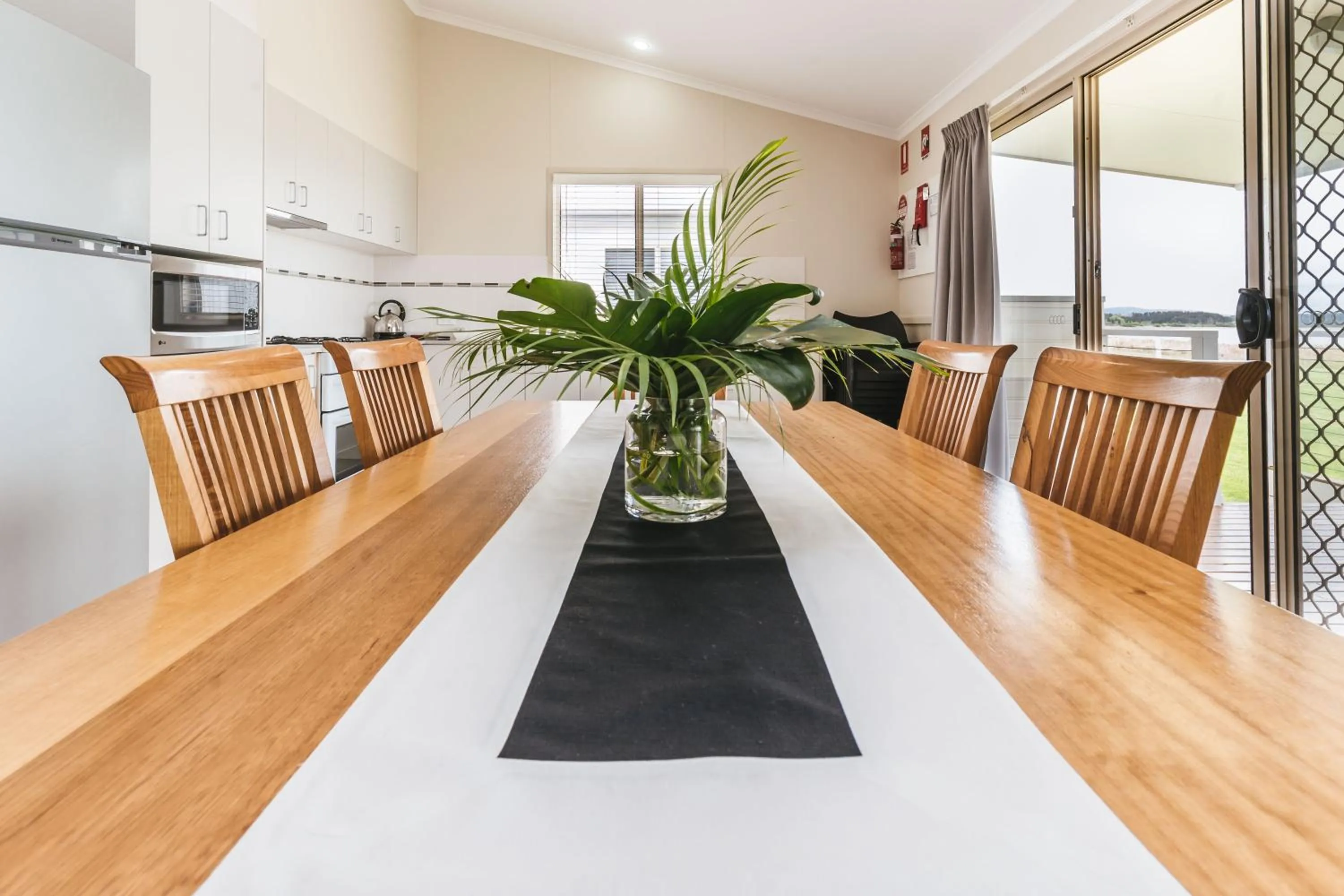 Kitchen or kitchenette in Clyde View Holiday Park