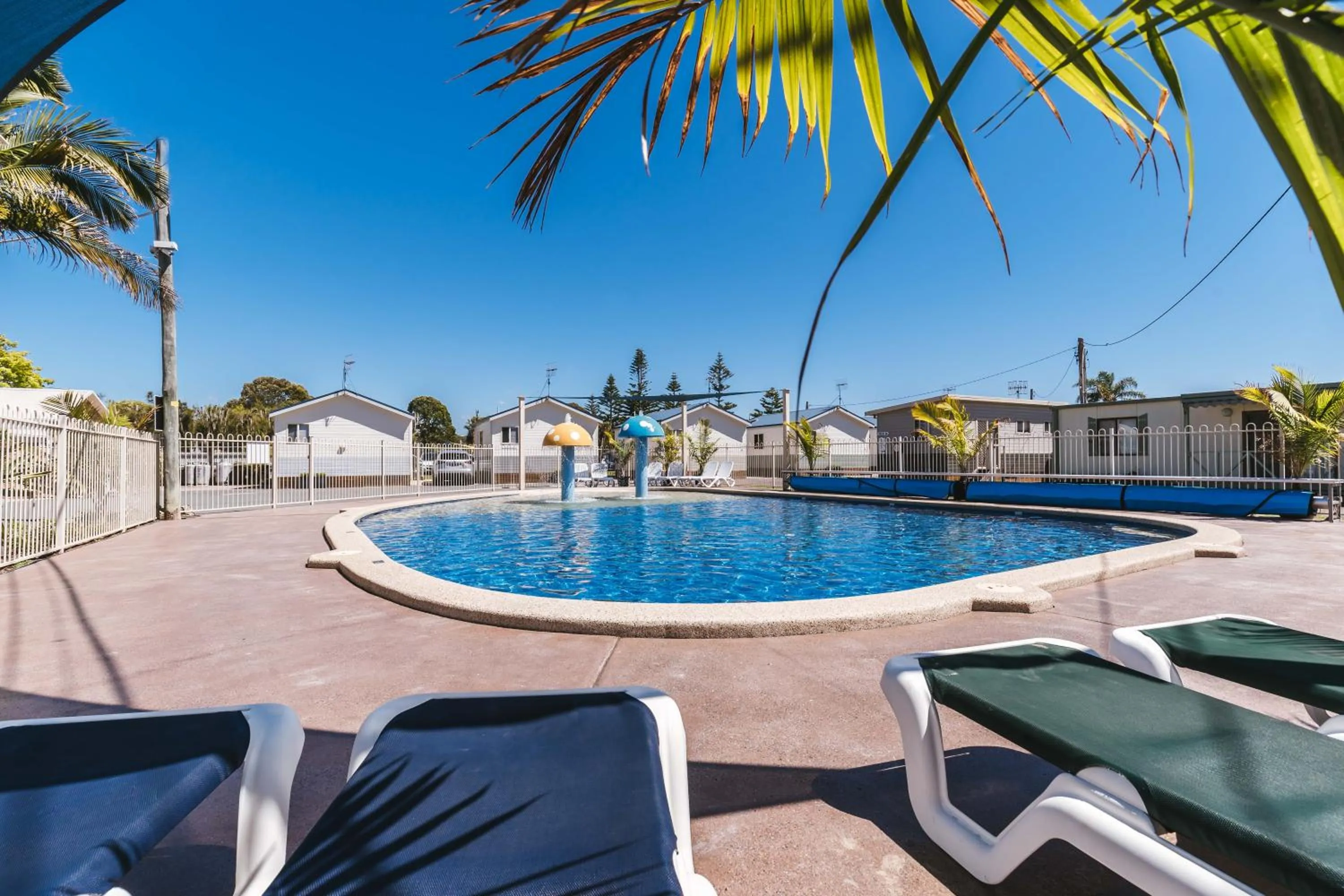 Pool view in Clyde View Holiday Park
