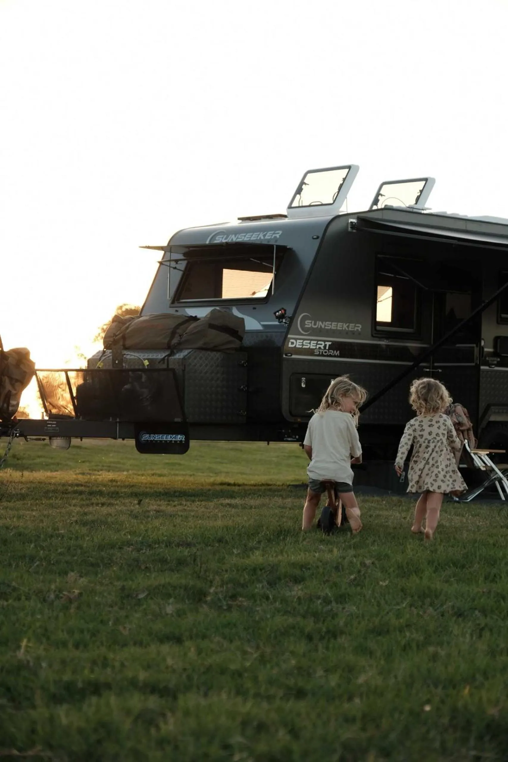 On site in Clyde View Holiday Park