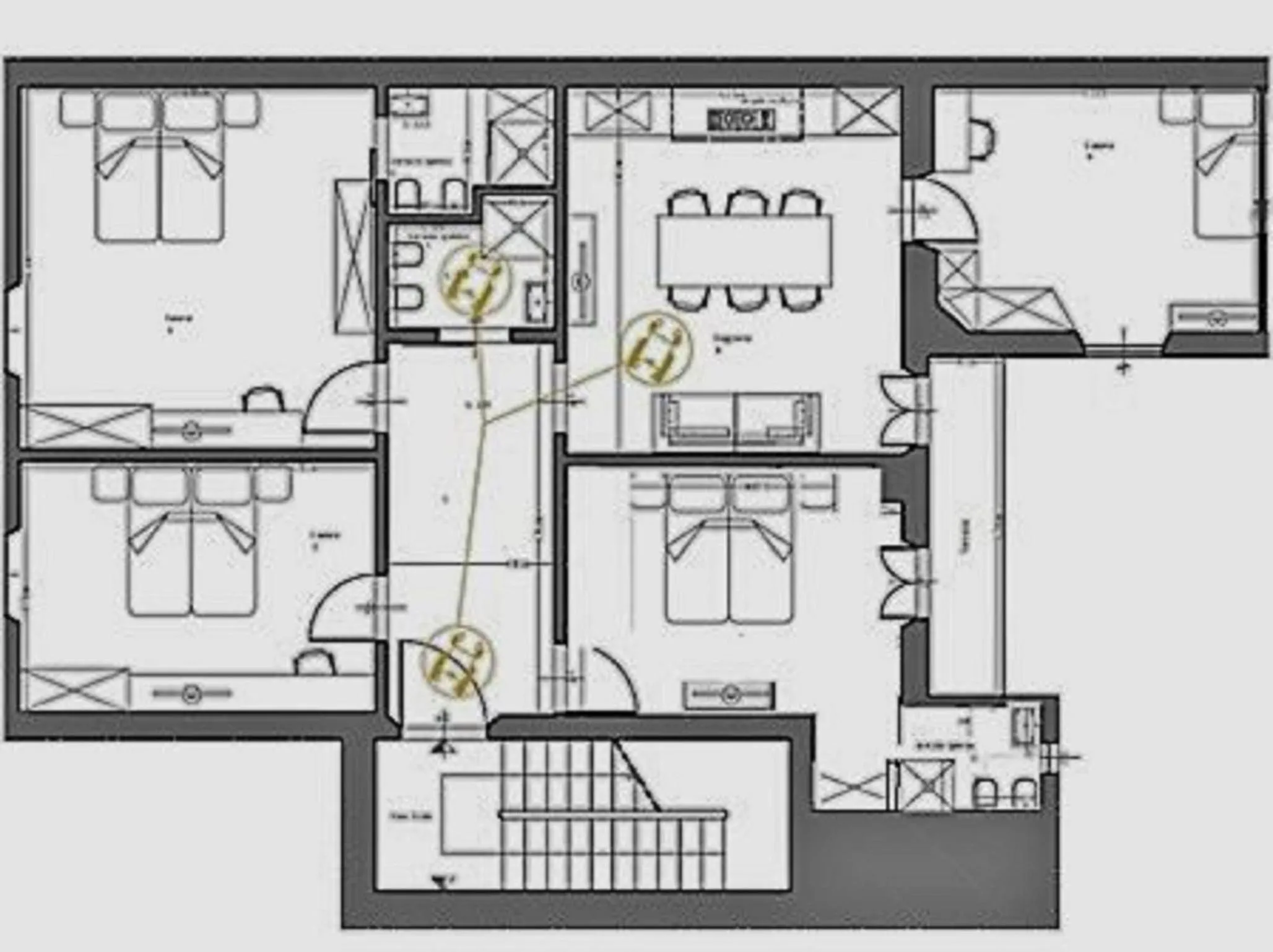 Floor plan in Chez Moi B&B