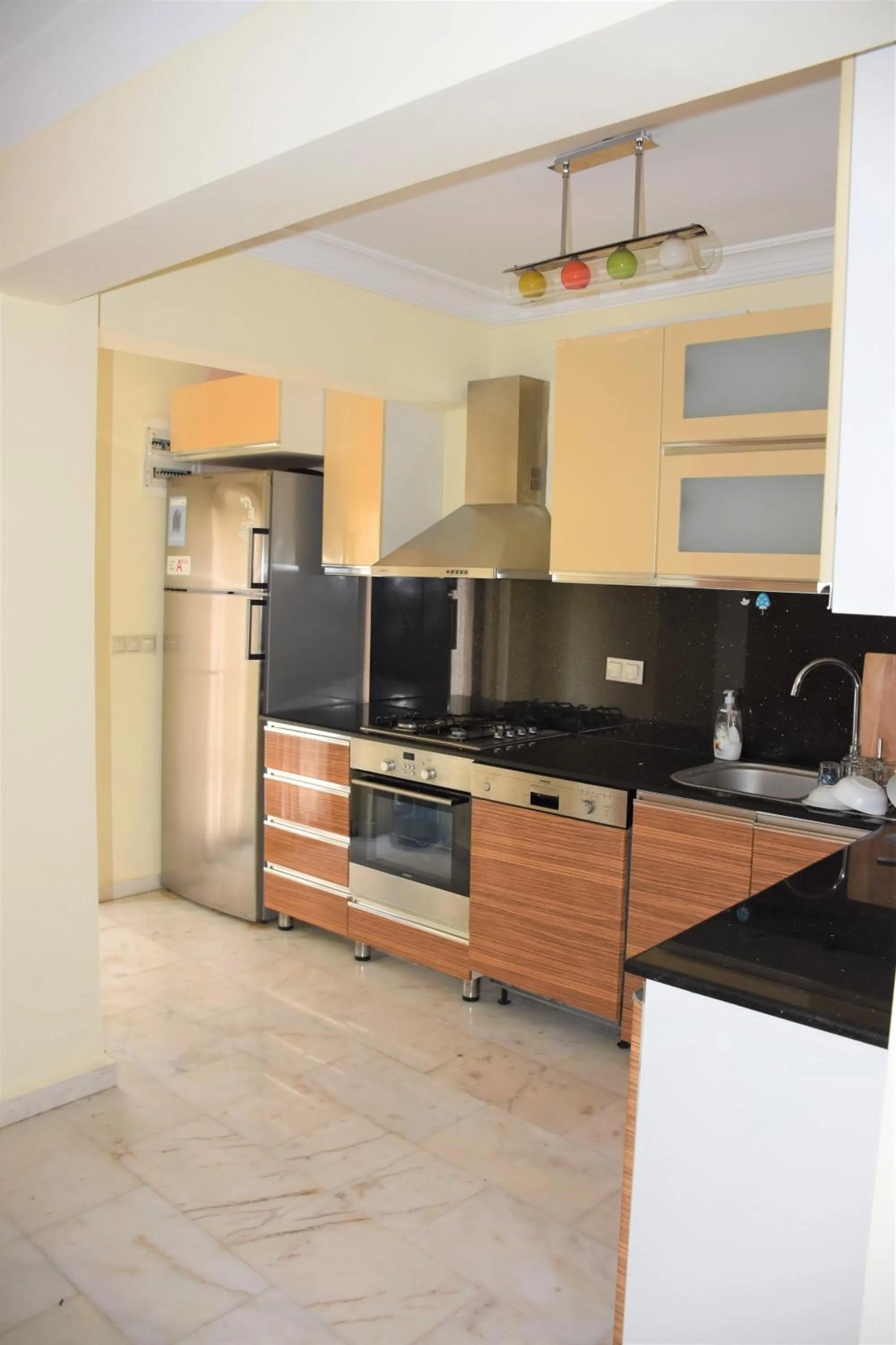 Kitchen or kitchenette in Dinara Apart Hotel