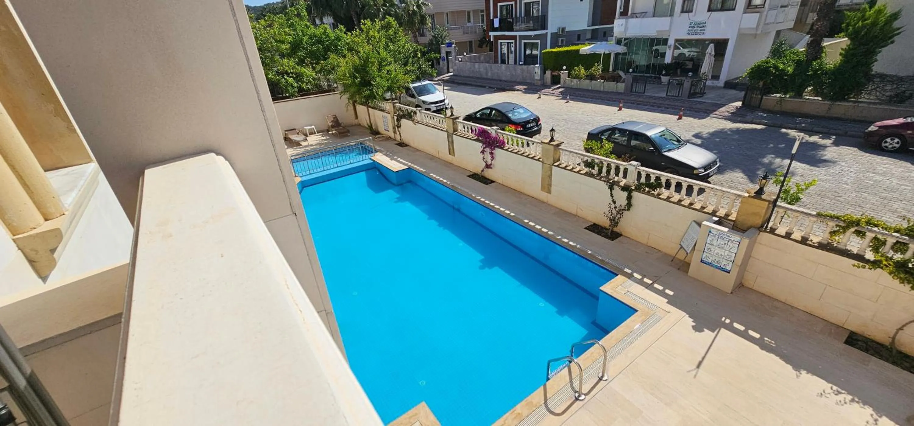 Pool view in Dinara Apart Hotel