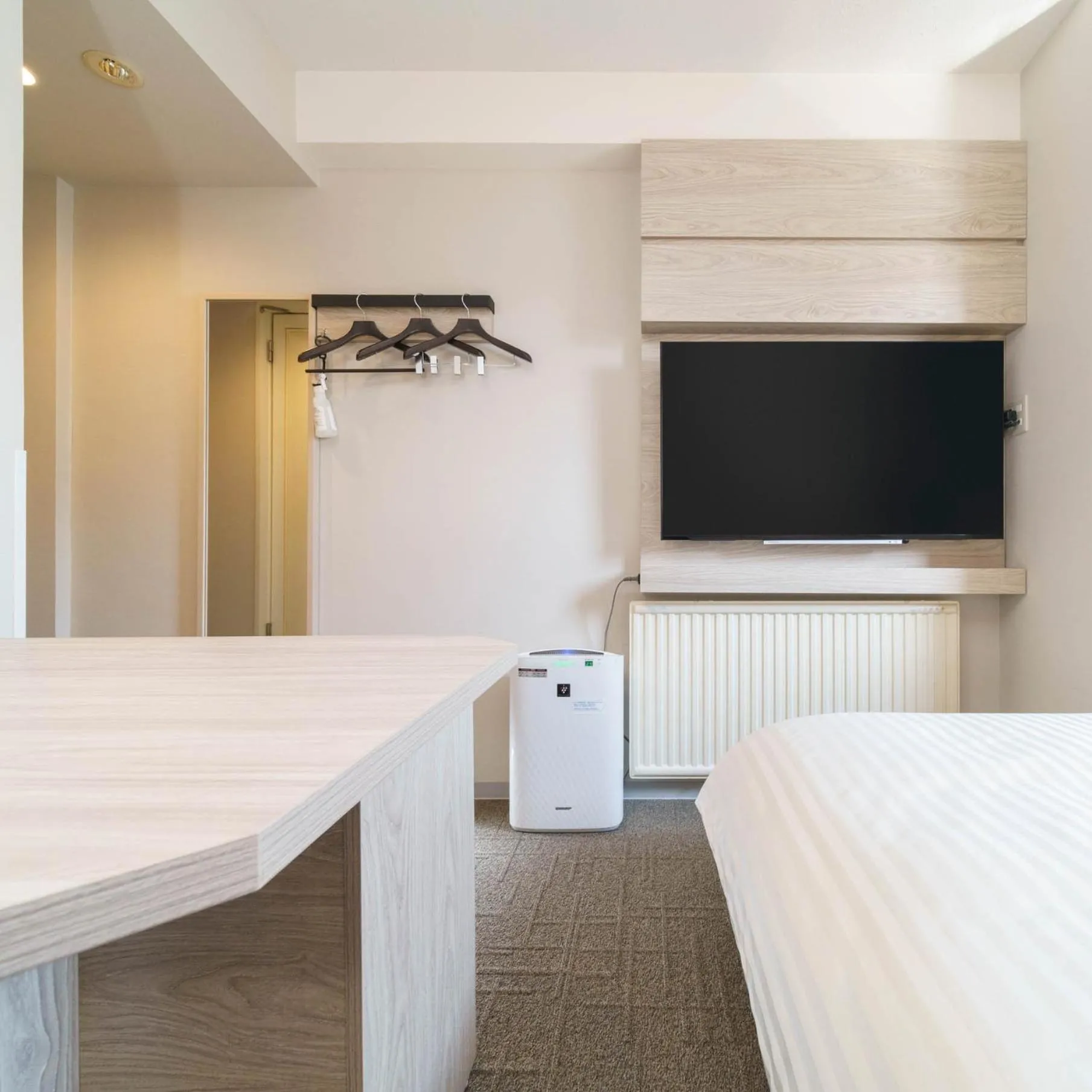 Bed in Super Hotel Kushiro Kurogane