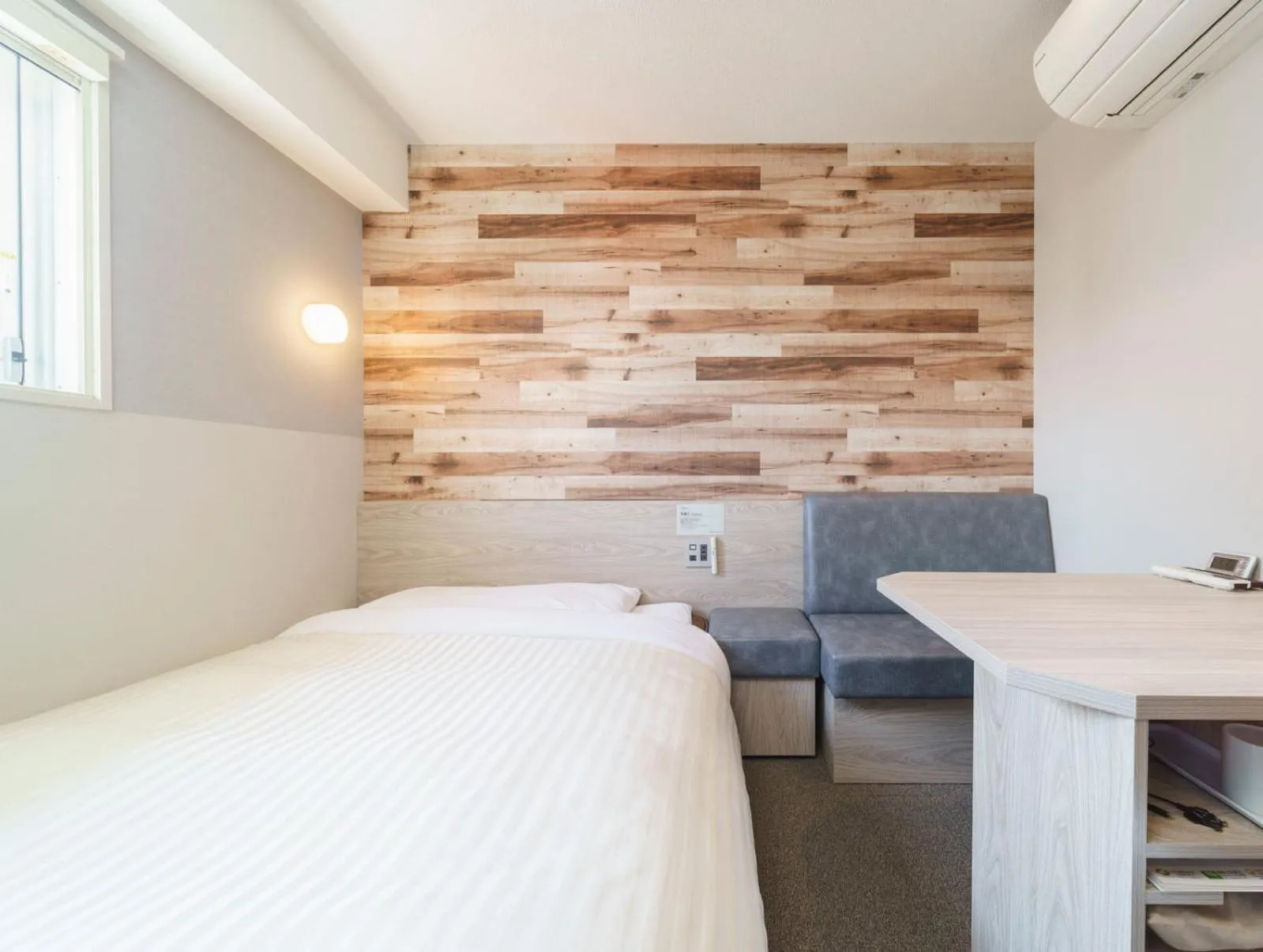 Bed in Super Hotel Kushiro Kurogane