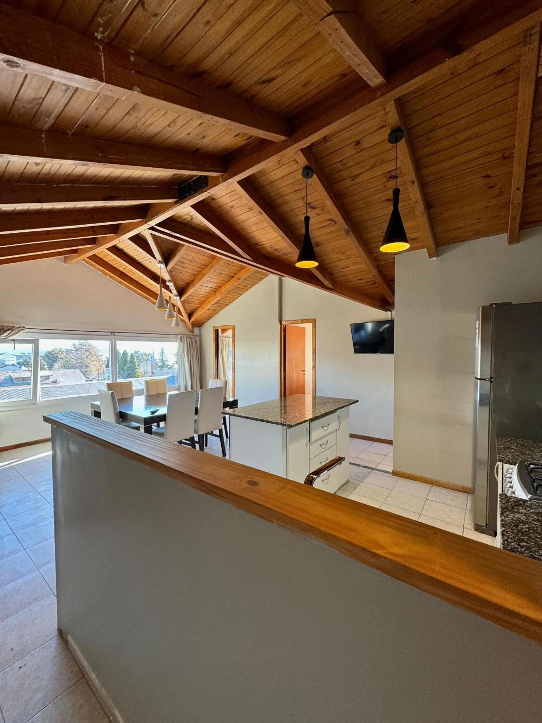 Kitchen or kitchenette in Antu Mahuida Apartments