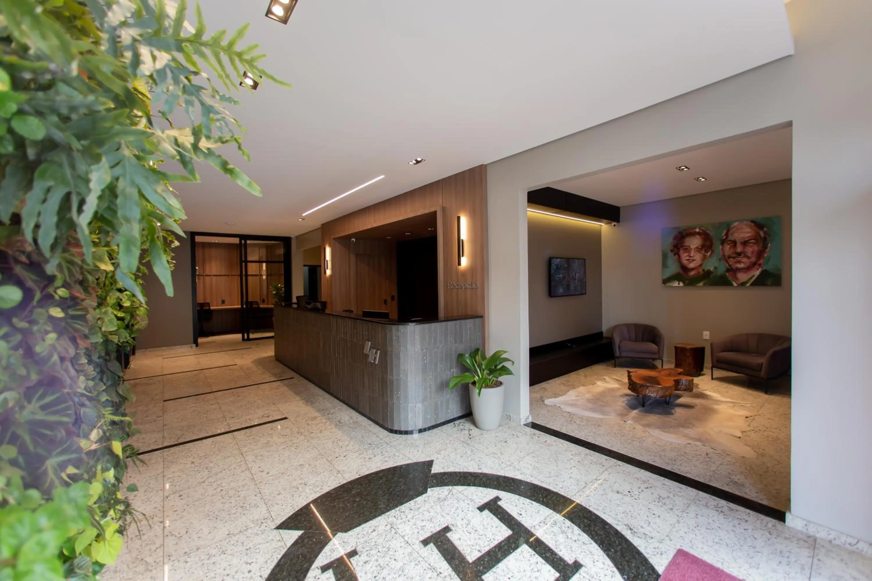 Living room in Luz Hotel Pato Branco