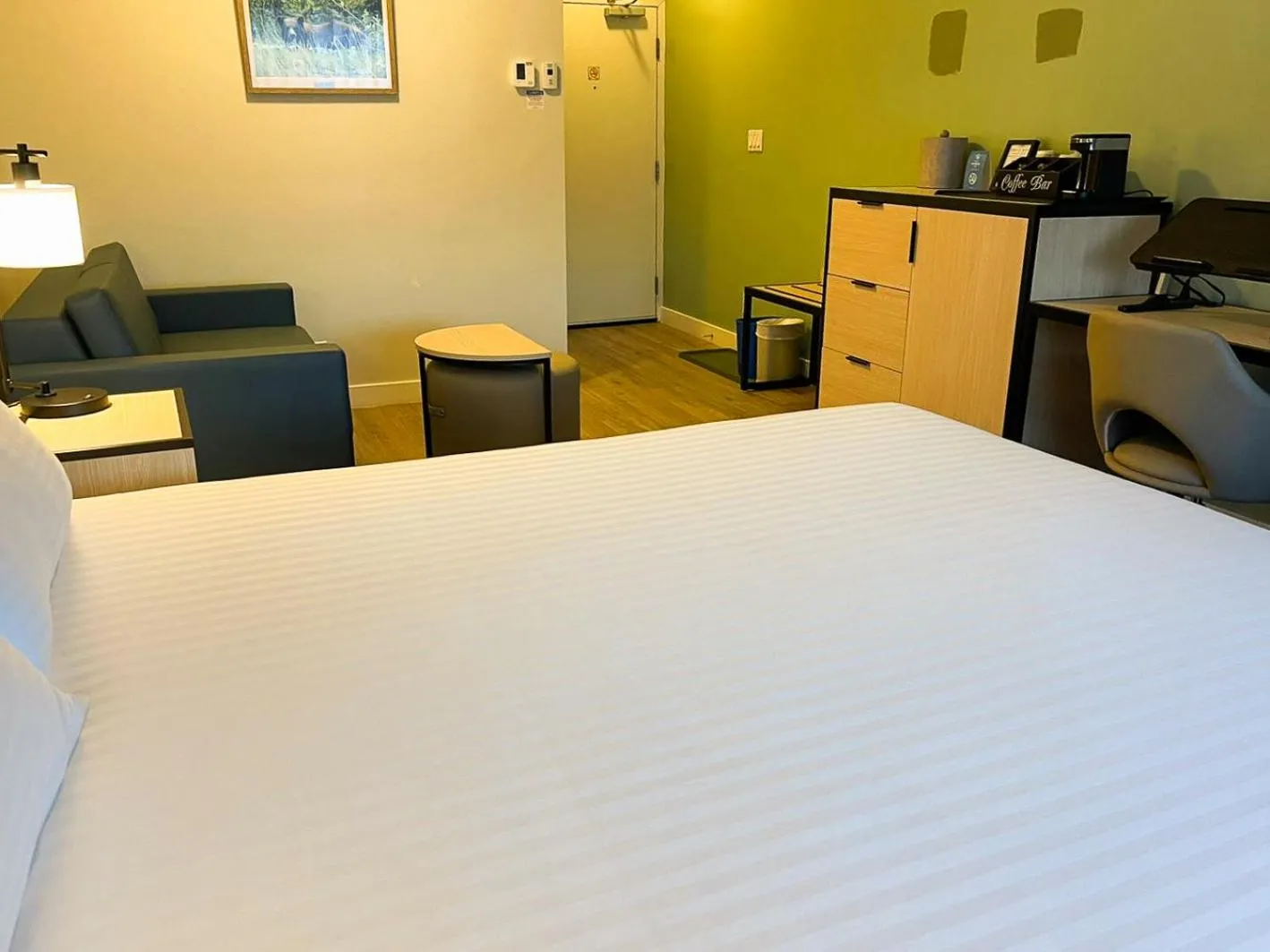 Photo of the whole room, Bed in SKKY Hotel