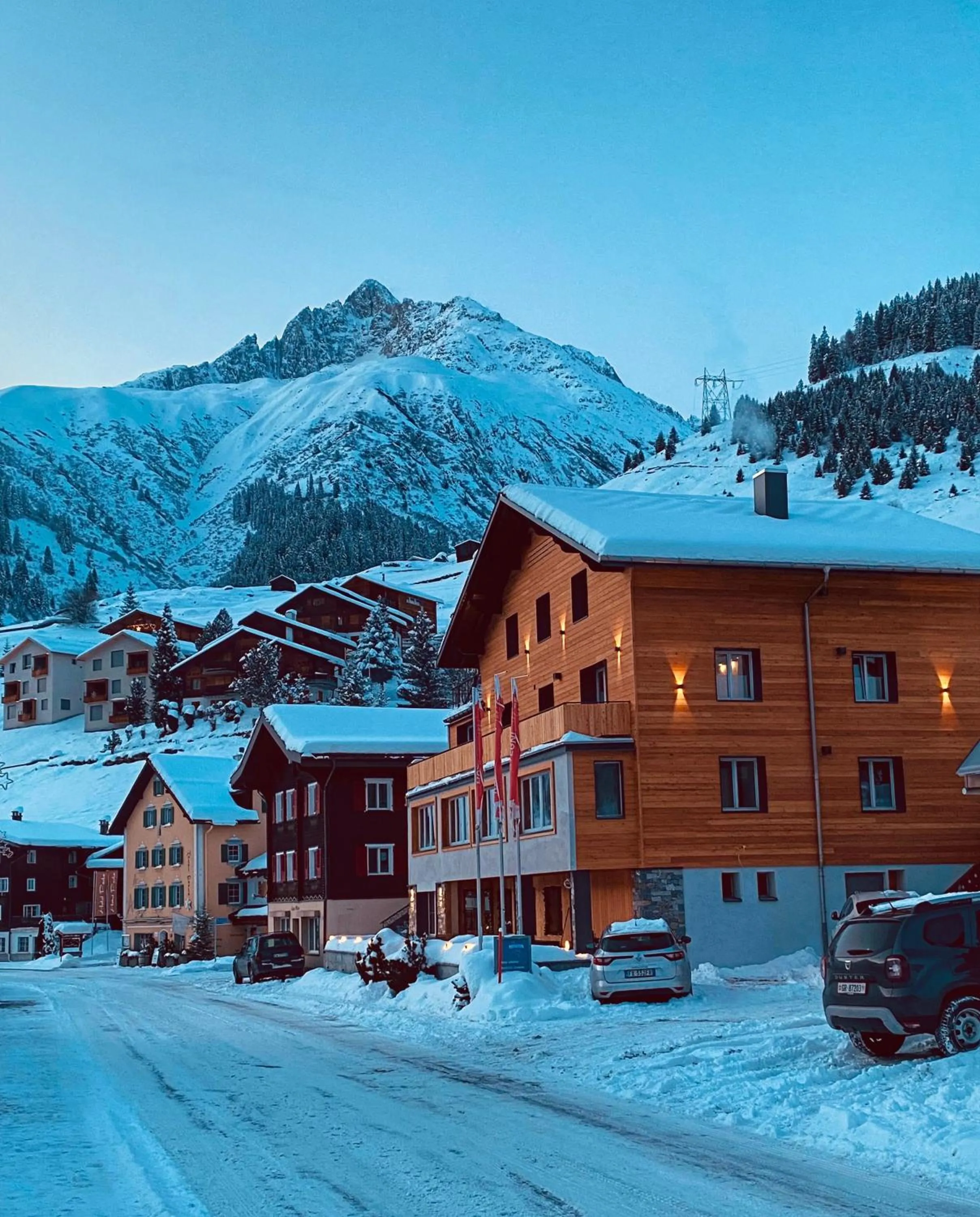 Property building in Mountain Lodge Sedrun