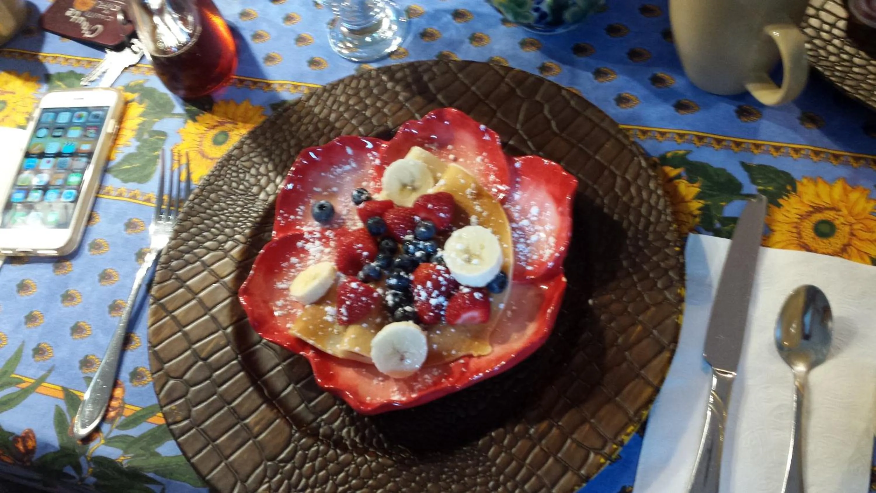 Kitchen or kitchenette in Gite Chute Couette Cafe