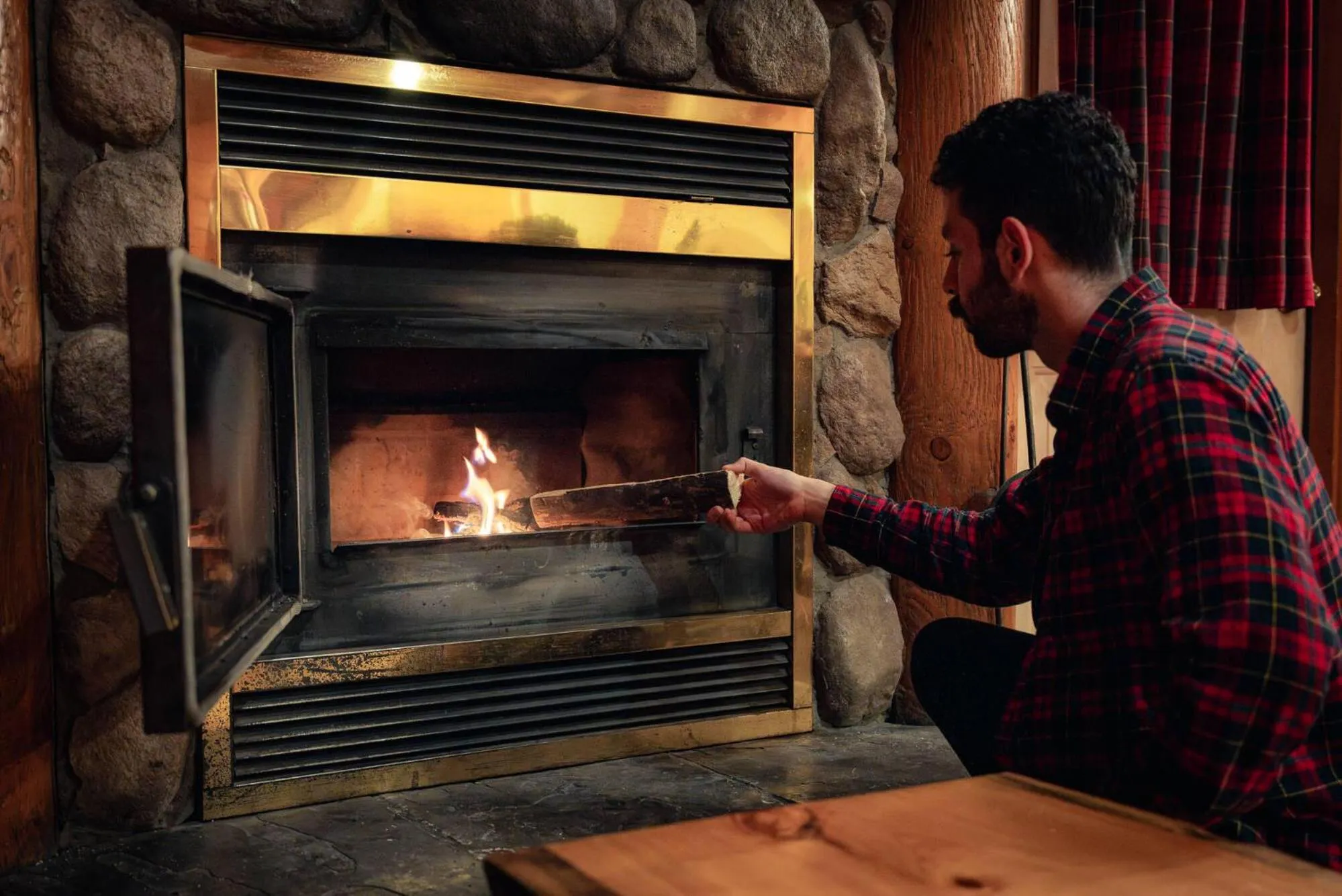 fireplace in Baker Creek By Basecamp