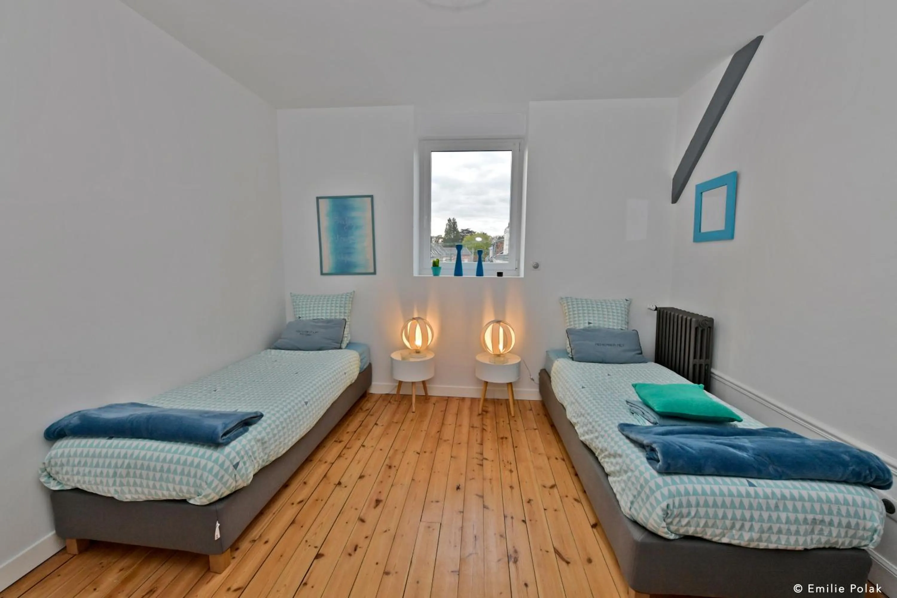 Bed in Chambres d'hotes Les Nuits Pastel