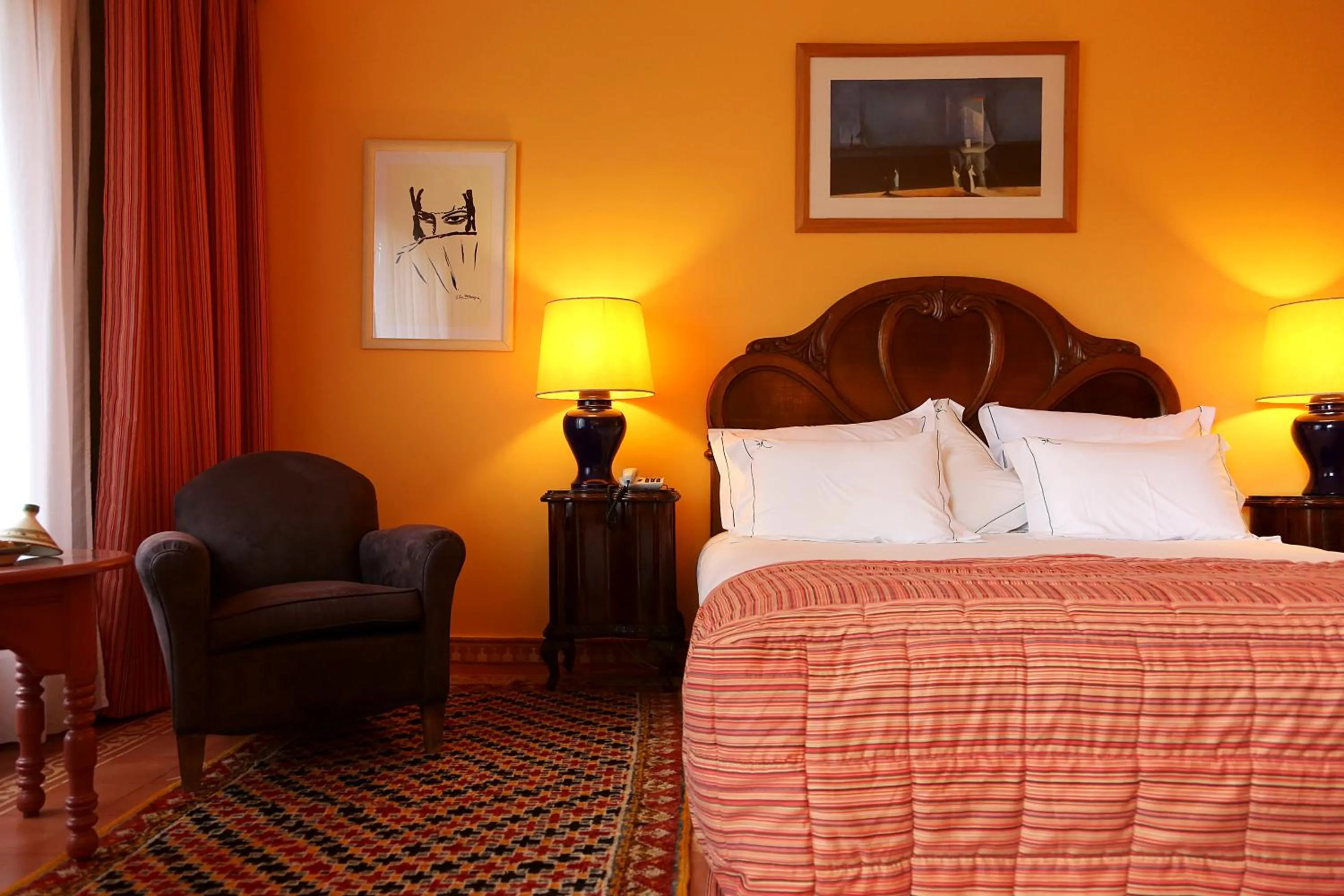 Bed in La Villa Mandarine