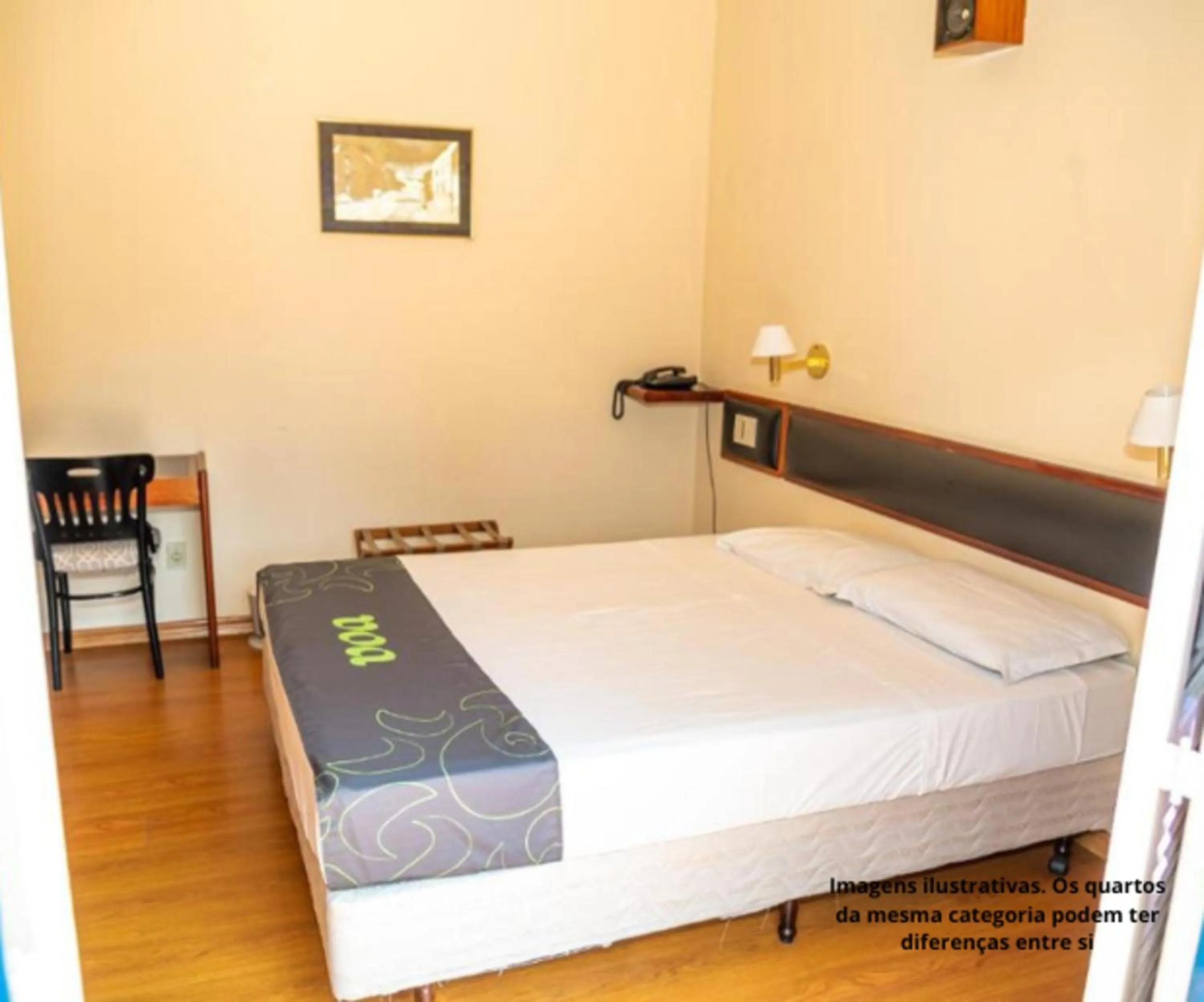 Bed in VOA Hotel Caxambu