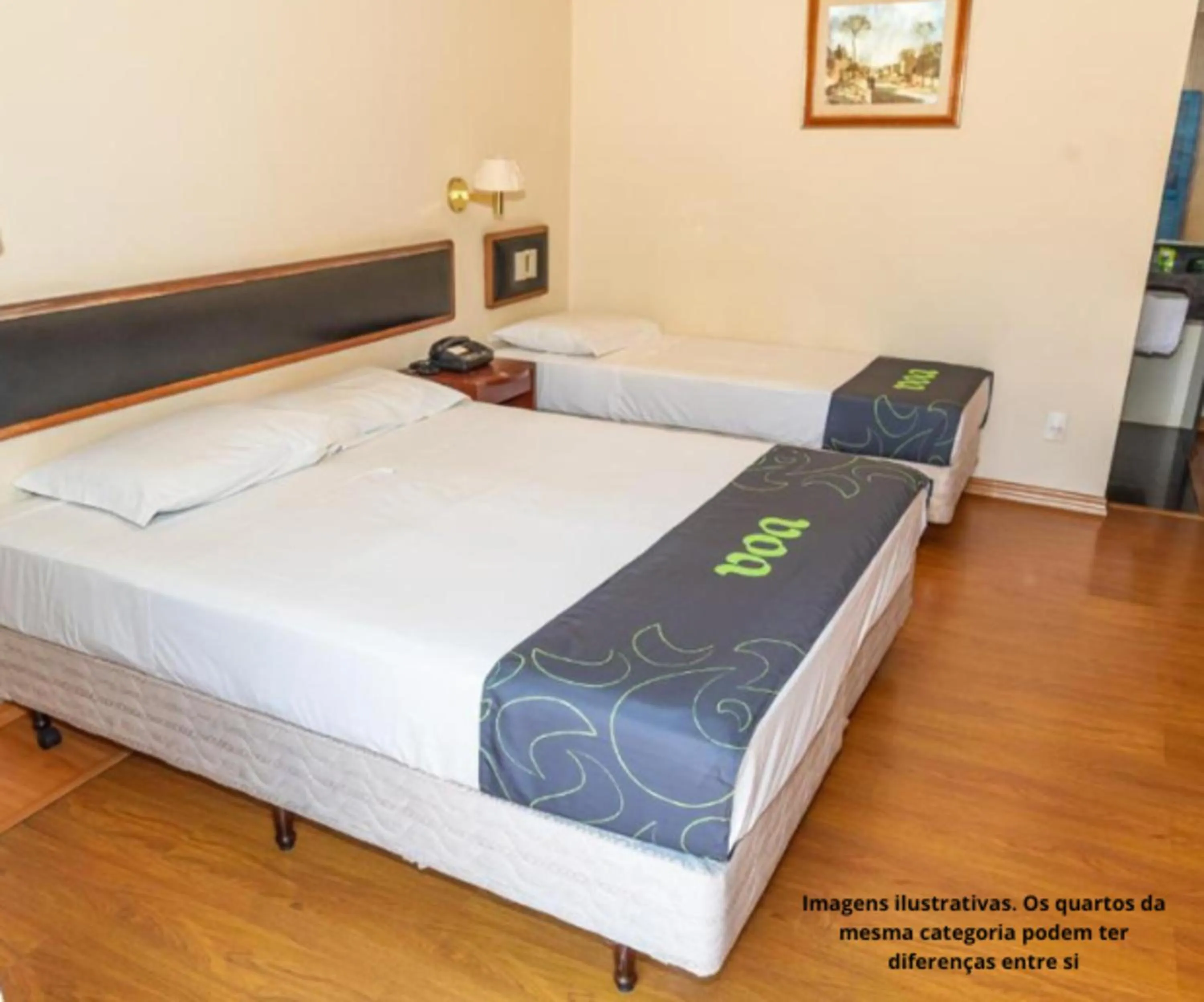 Bed in VOA Hotel Caxambu