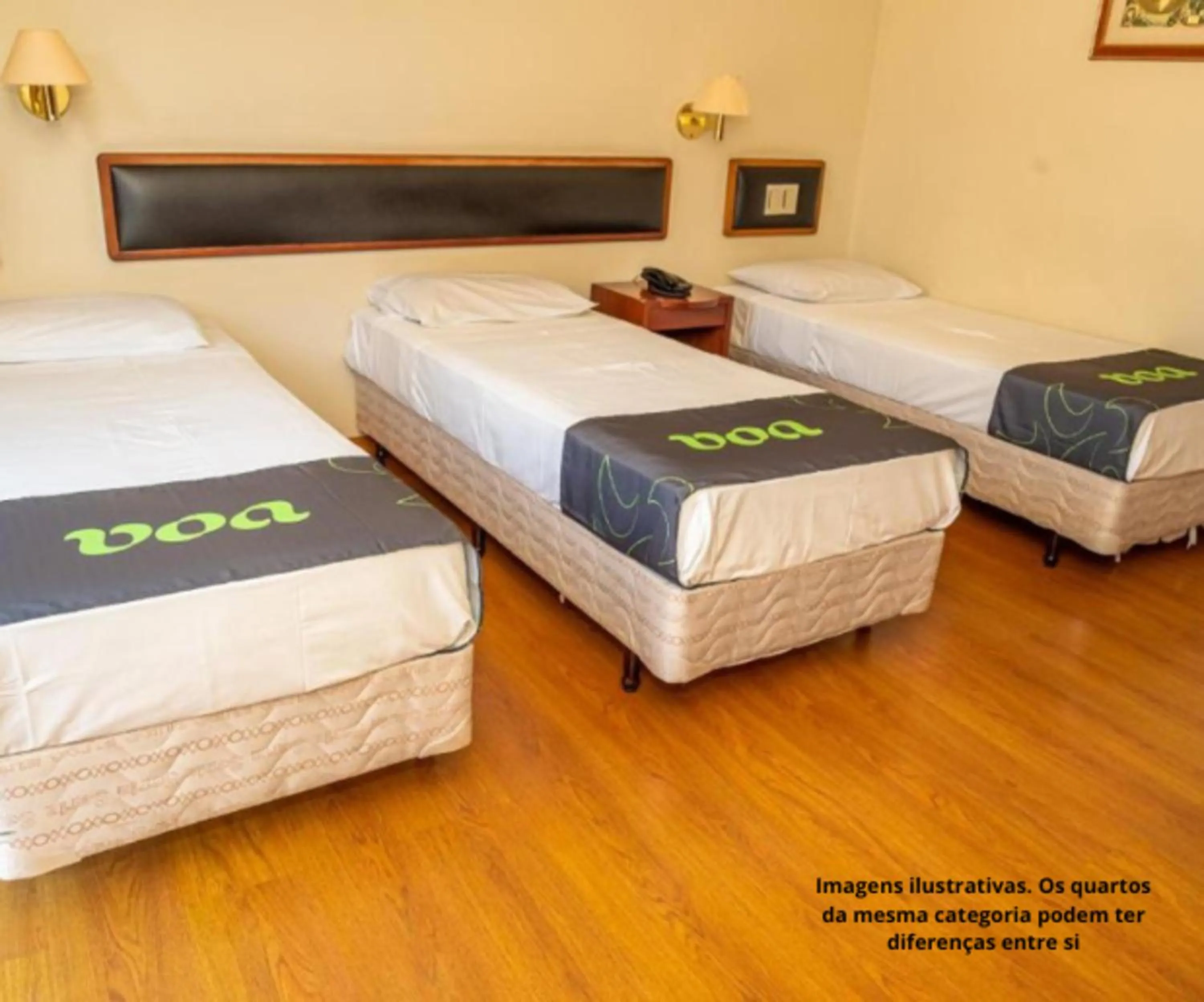 Bed in VOA Hotel Caxambu