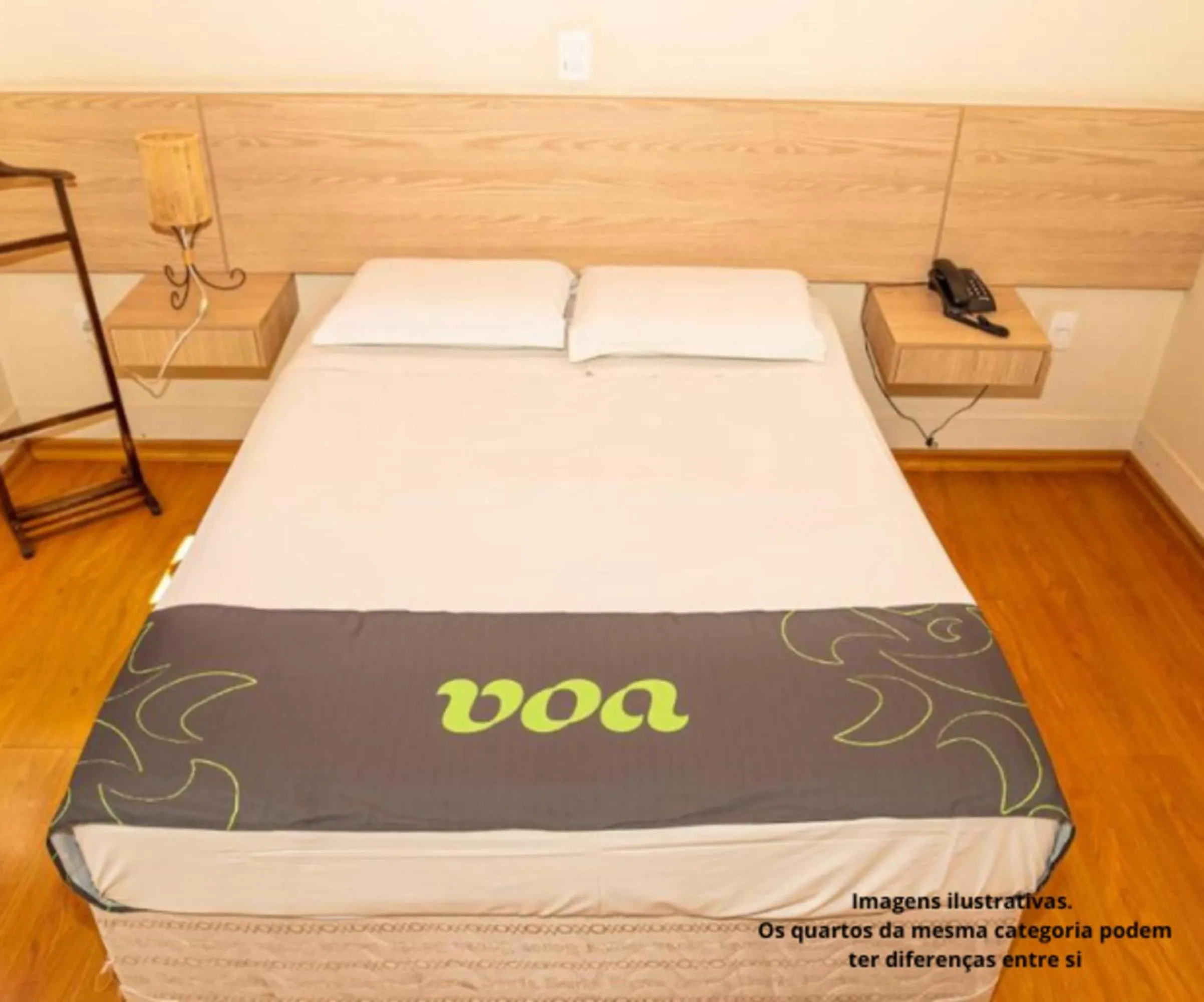 Bed in VOA Hotel Caxambu