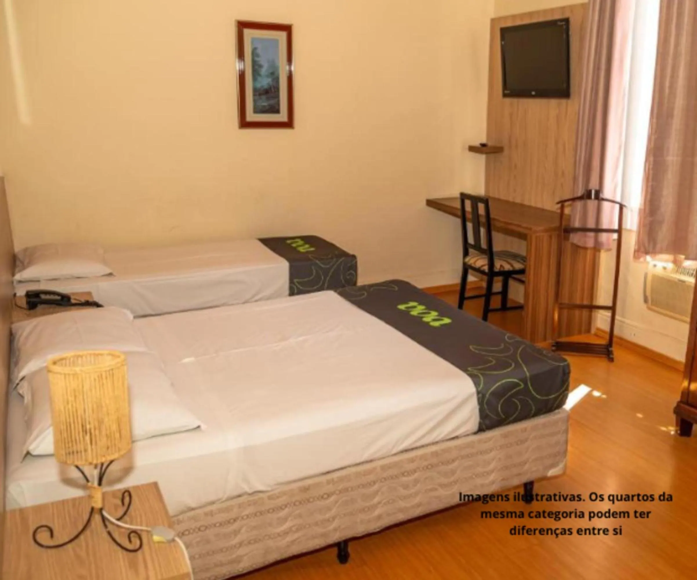 Bed in VOA Hotel Caxambu