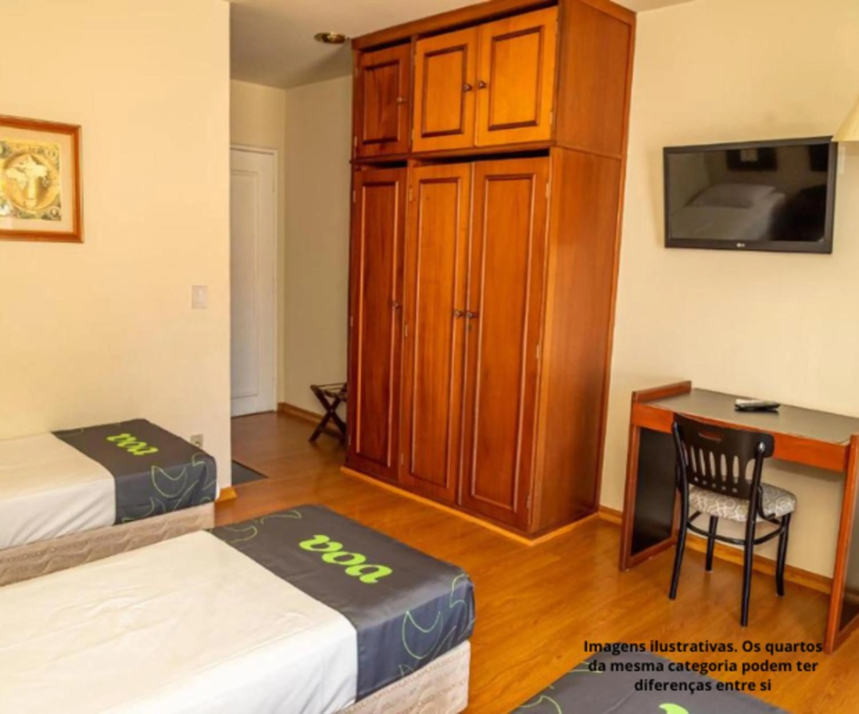 Bed in VOA Hotel Caxambu