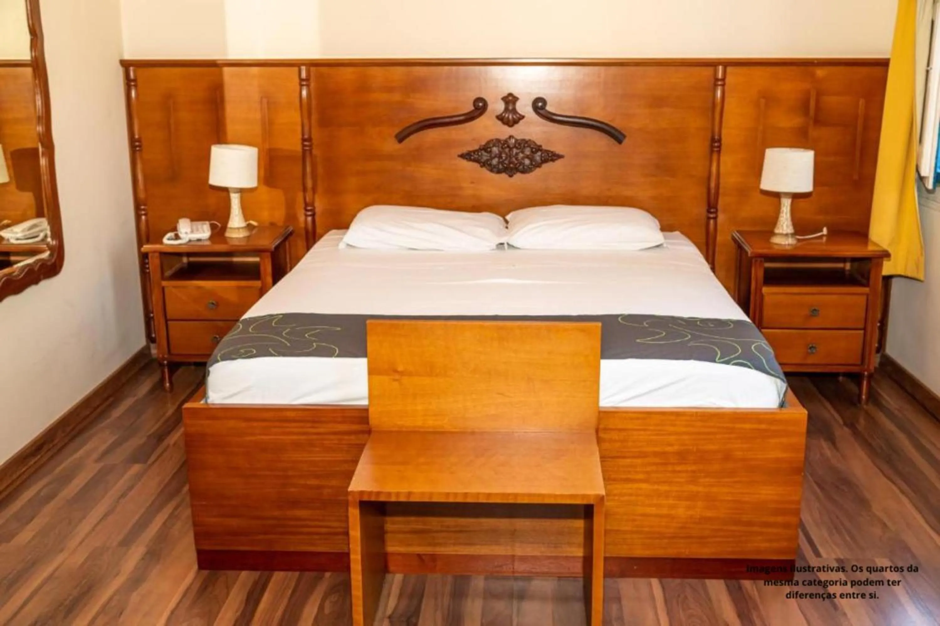 Bed in VOA Hotel Caxambu