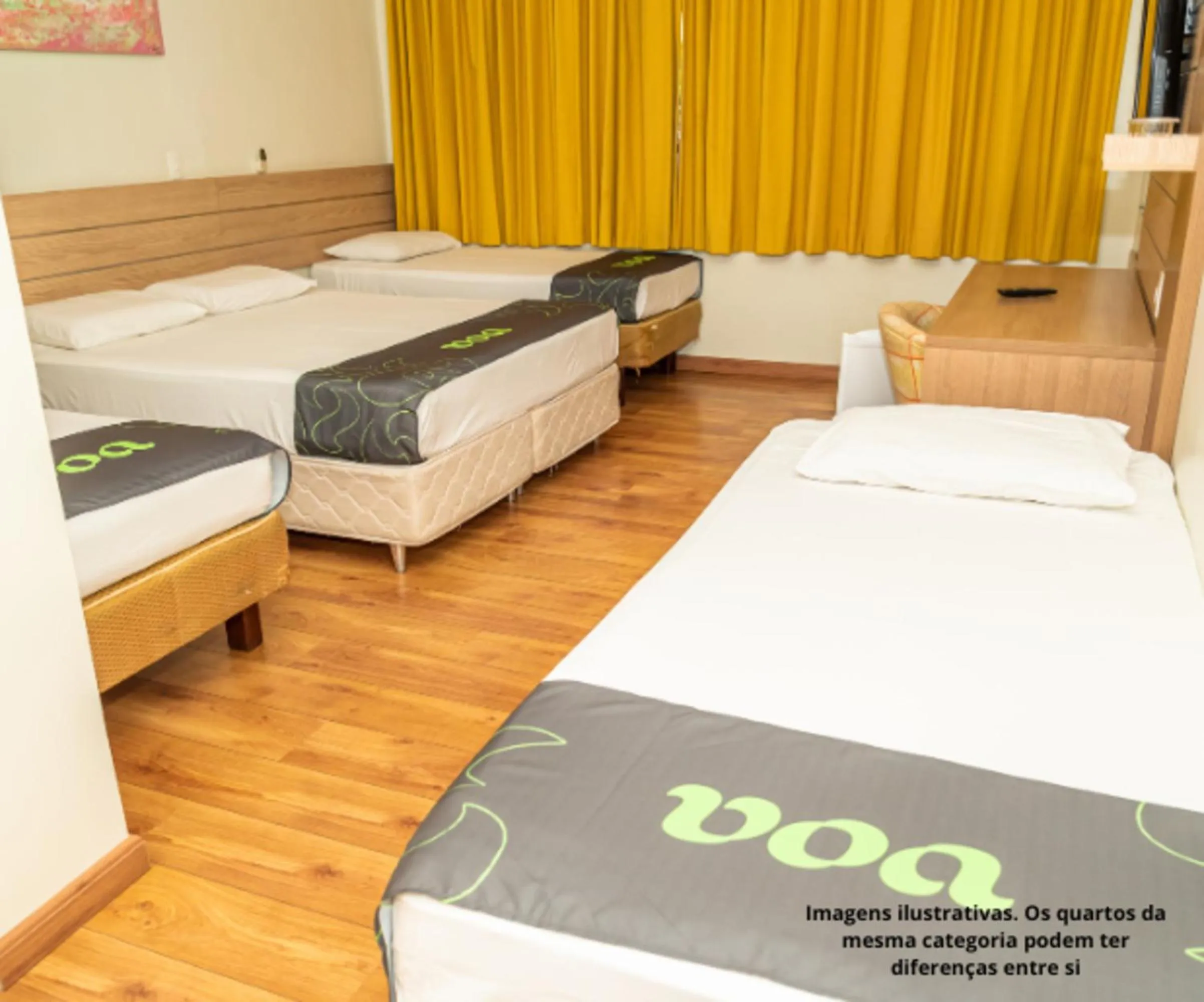 Bed in VOA Hotel Caxambu