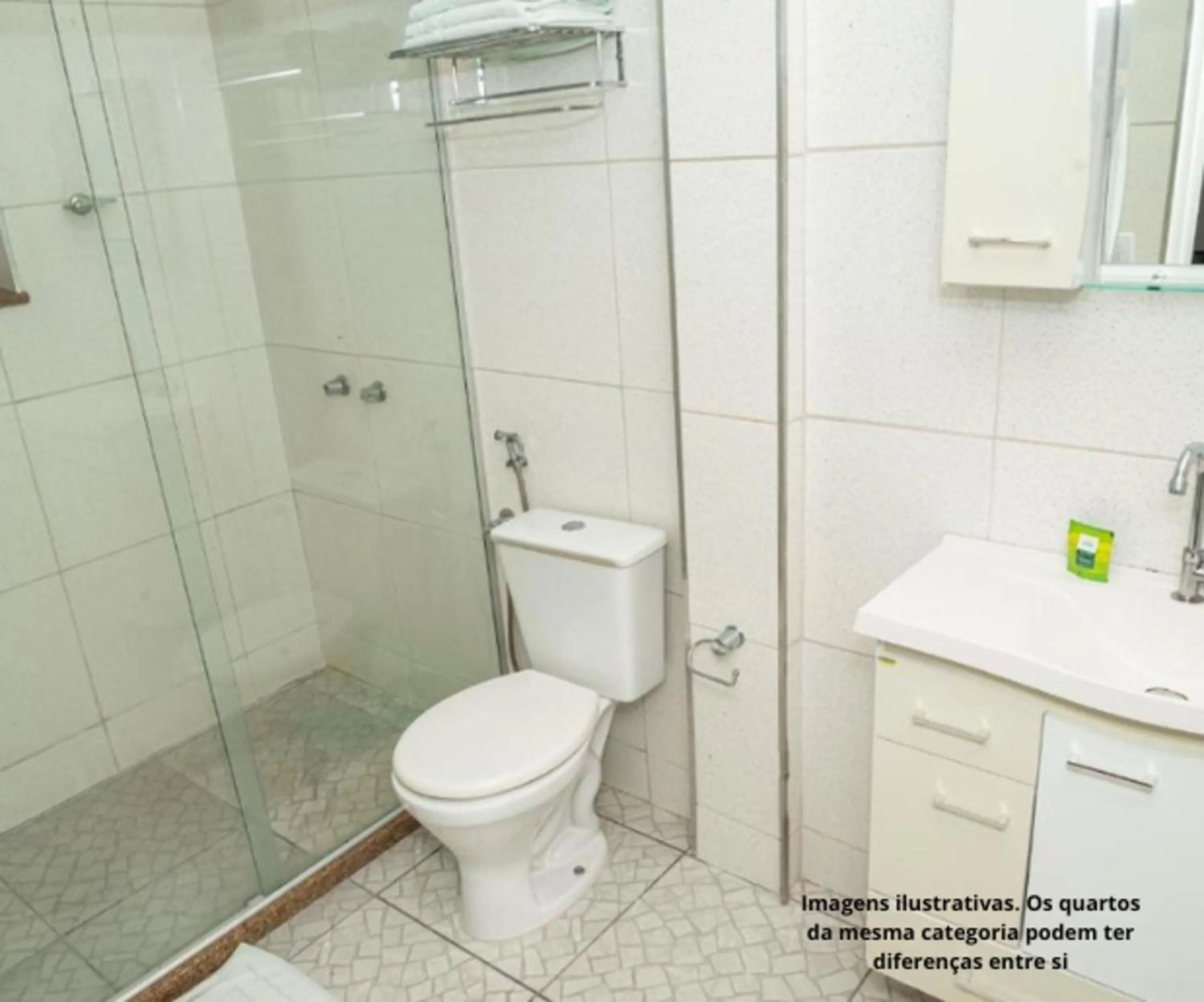 Bathroom in VOA Hotel Caxambu