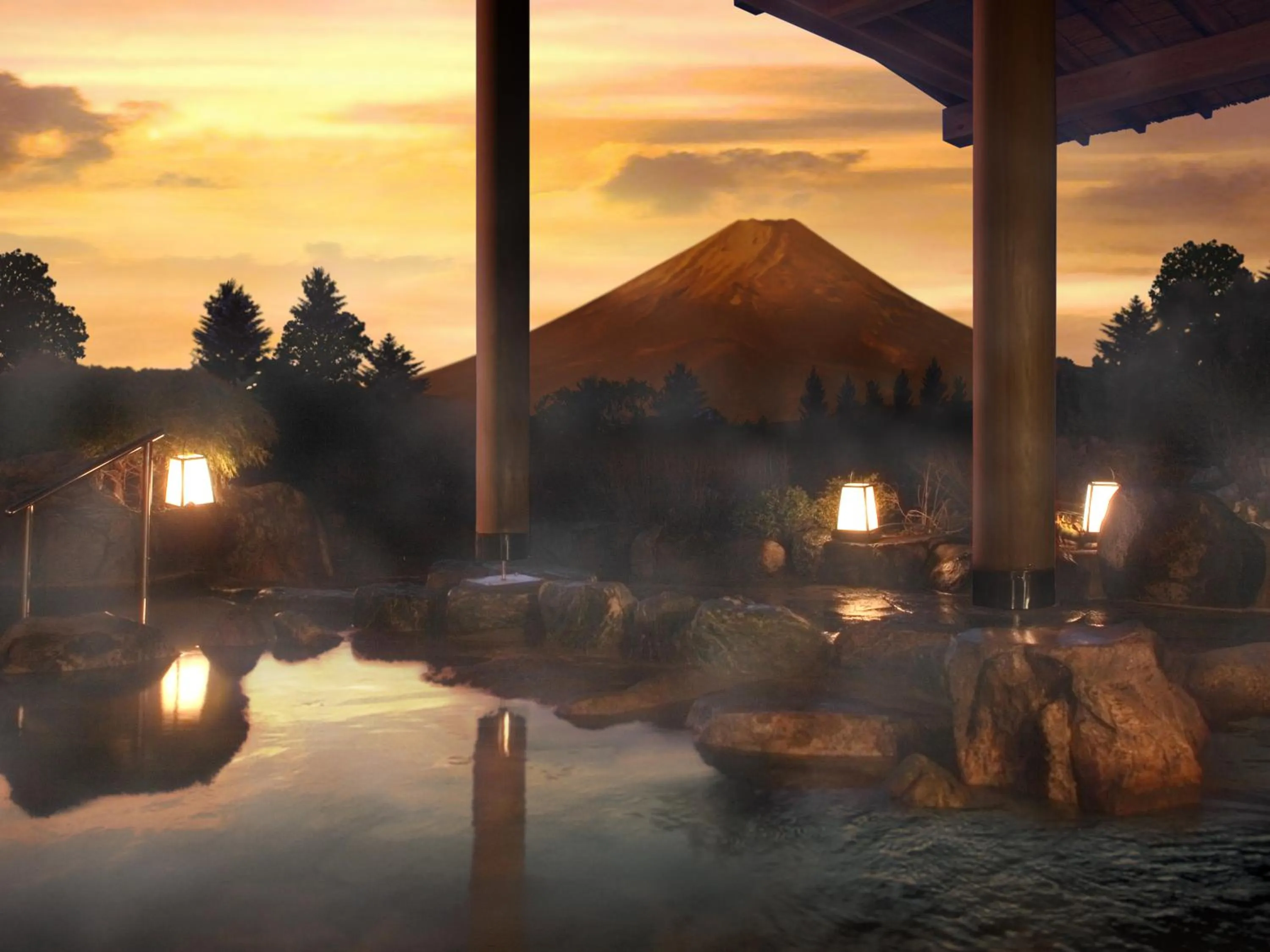 Hot Spring Bath in Hotel Green Plaza Hakone