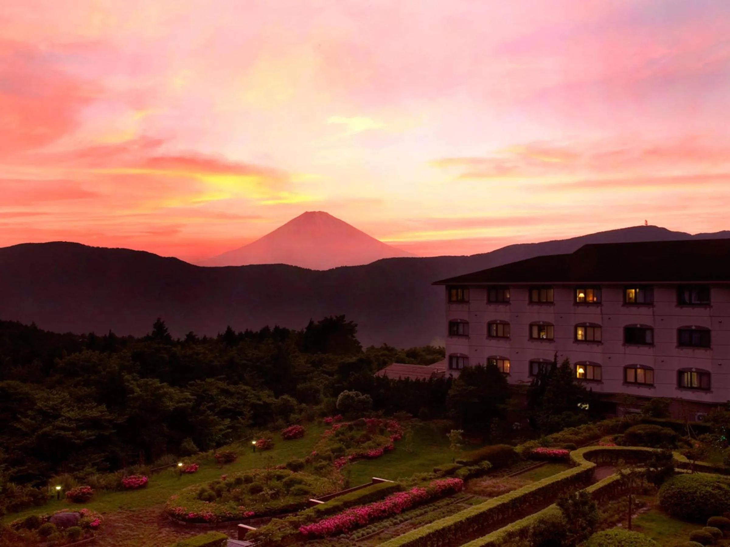 Mountain view in Hotel Green Plaza Hakone
