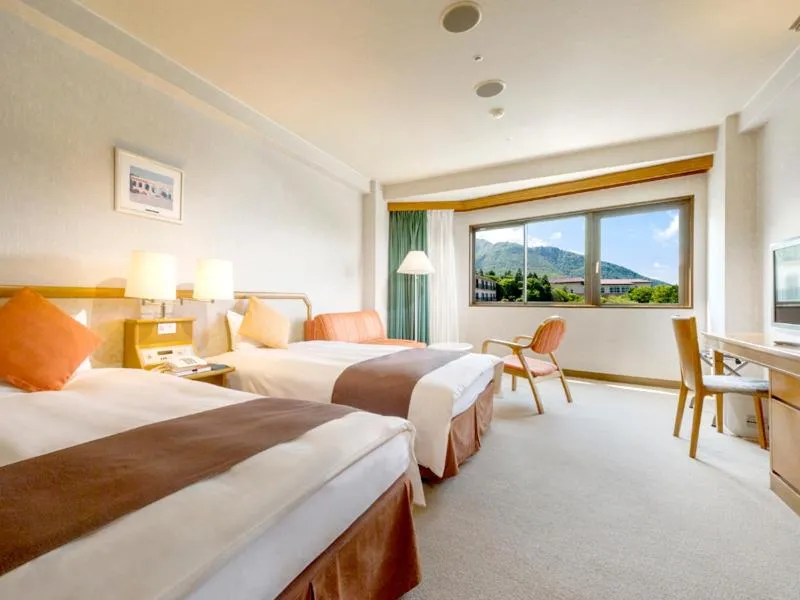 Photo of the whole room, Bed in Hotel Green Plaza Hakone