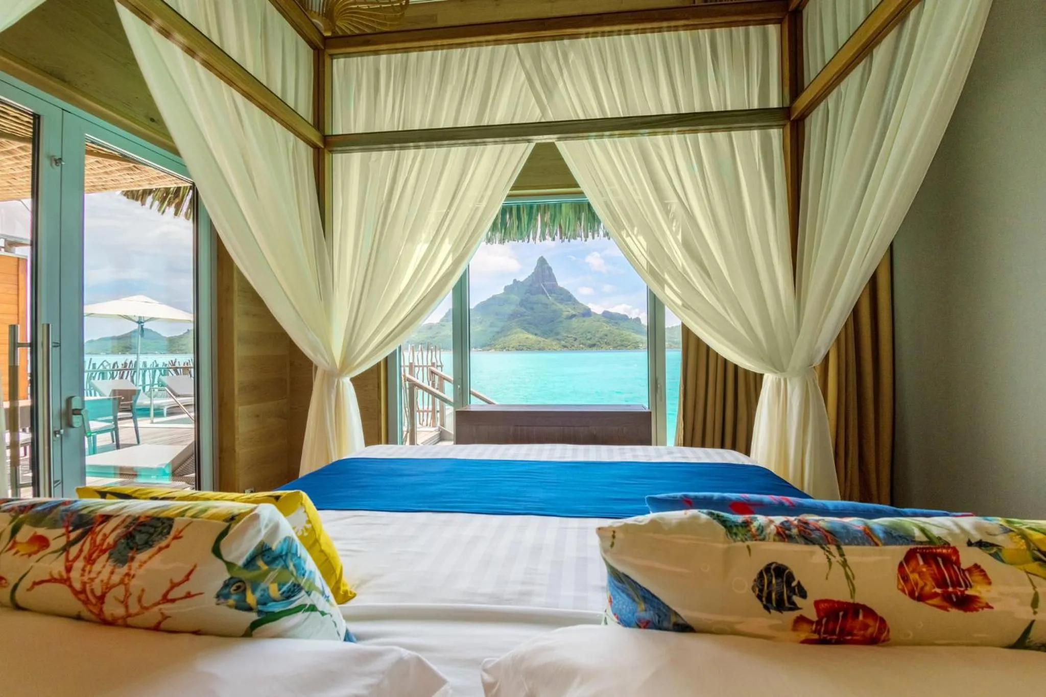 Photo of the whole room, Bed in InterContinental Bora Bora & Thalasso Spa by IHG