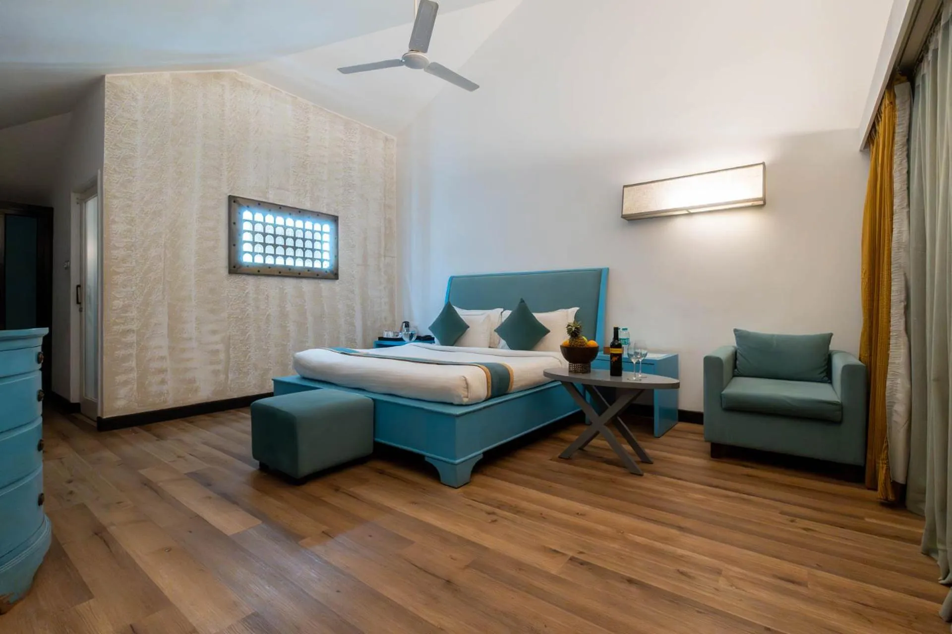 Seating area, Bed in Marbela Beach Resort